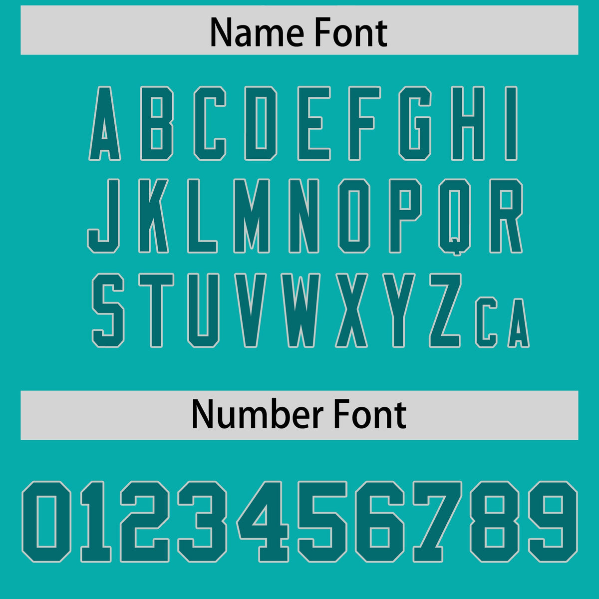 Custom Flag Football Jersey | Aqua Aqua Color Block For Youth &amp; Men | Add Name, Number &amp; Logo | KXKSHOP