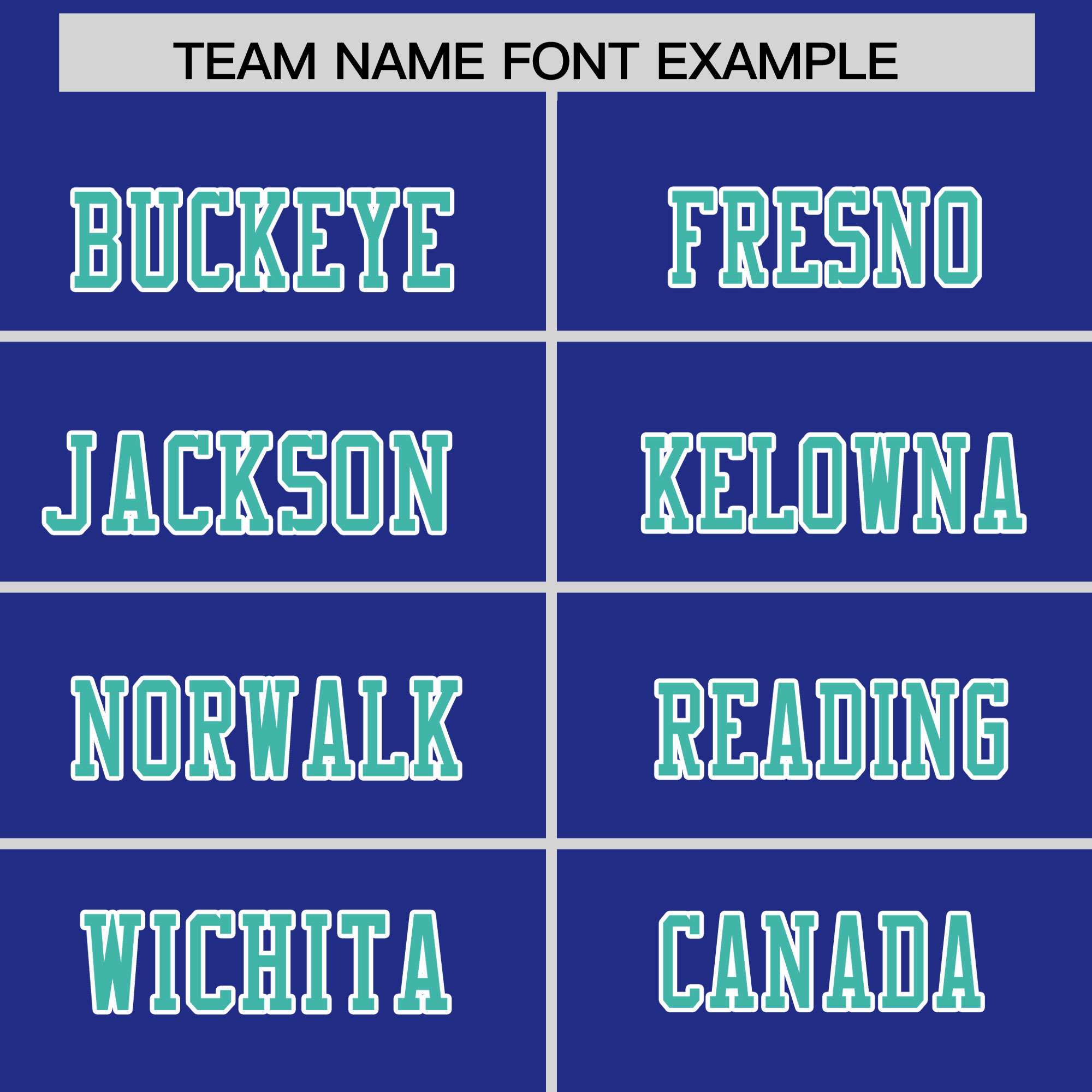 Custom Flag Football Jersey | Royal Aqua Color Block For Youth & Men | Add Name, Number & Logo | KXKSHOP