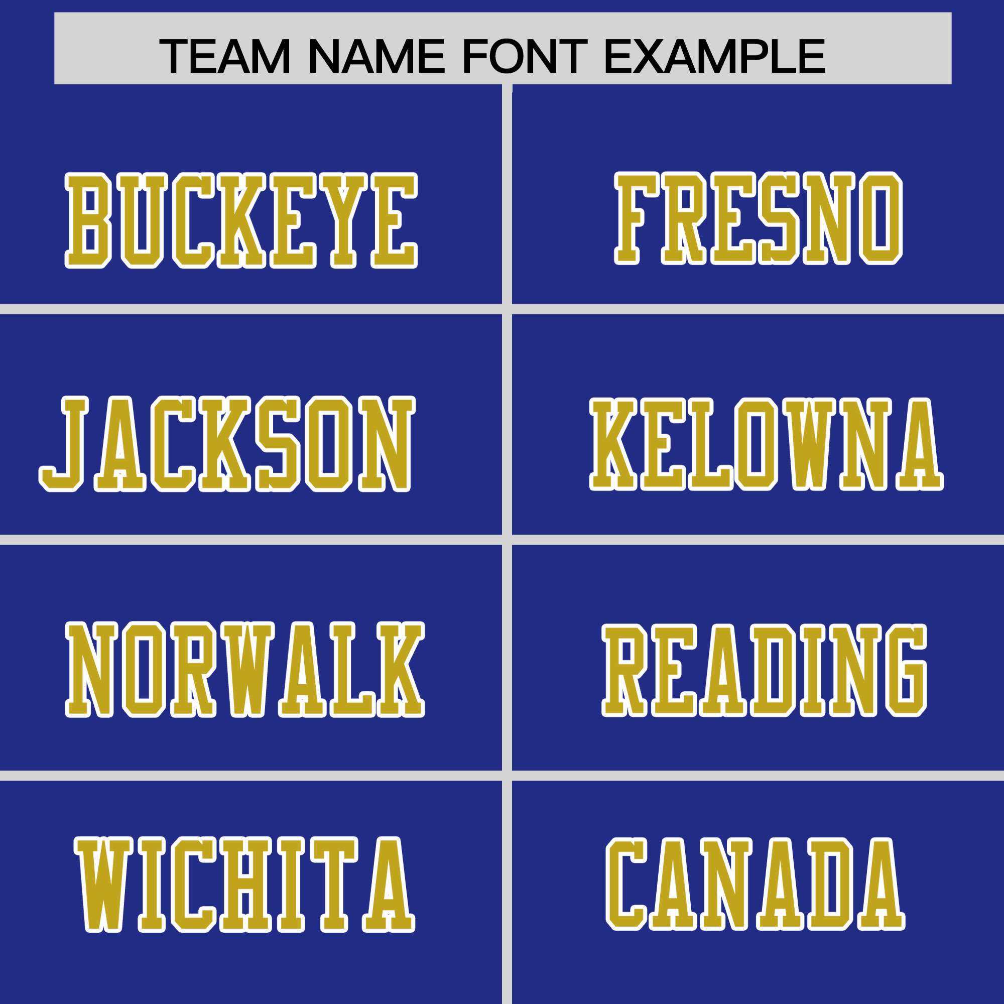 Custom Flag Football Jersey | Royal Old Gold Color Block For Youth & Men | Add Name, Number & Logo | KXKSHOP