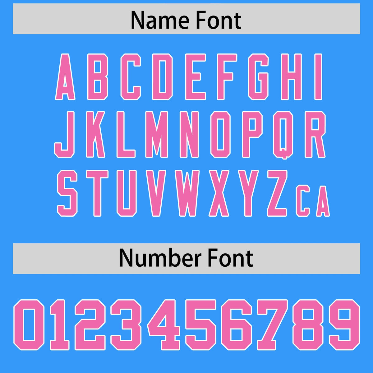 Custom Flag Football Jersey | Powder Blue Pink Color Block For Youth &amp; Men | Add Name, Number &amp; Logo | KXKSHOP