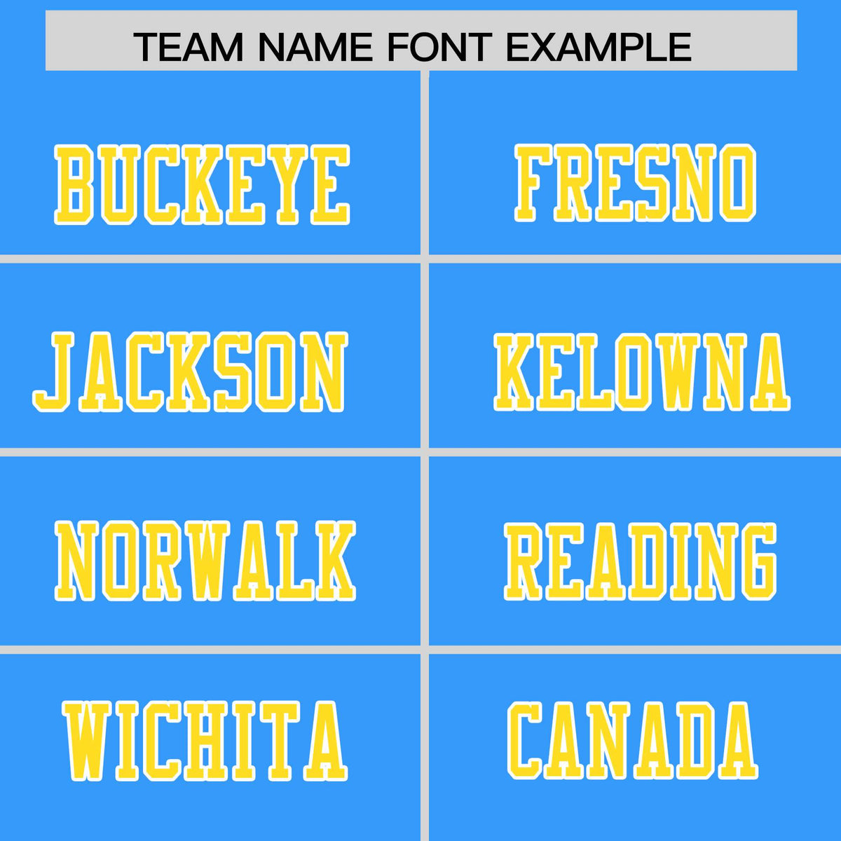 Custom Flag Football Jersey | Powder Blue Gold Color Block For Youth &amp; Men | Add Name, Number &amp; Logo | KXKSHOP