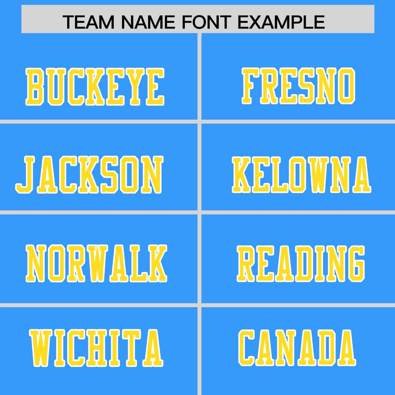 Custom Flag Football Jersey | Powder Blue Gold Color Block For Youth & Men | Add Name, Number & Logo | KXKSHOP