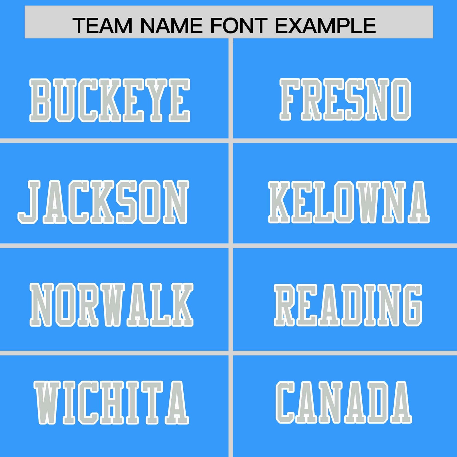 Custom Flag Football Jersey | Powder Blue Gray Color Block For Youth & Men | Add Name, Number & Logo | KXKSHOP