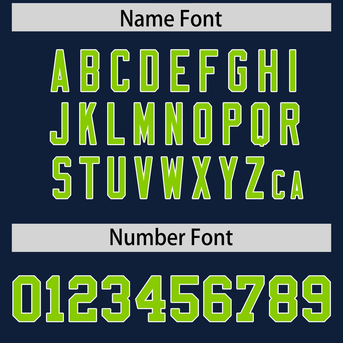 Custom Flag Football Jersey | Navy Neon Green Color Block For Youth &amp; Men | Add Name, Number &amp; Logo | KXKSHOP