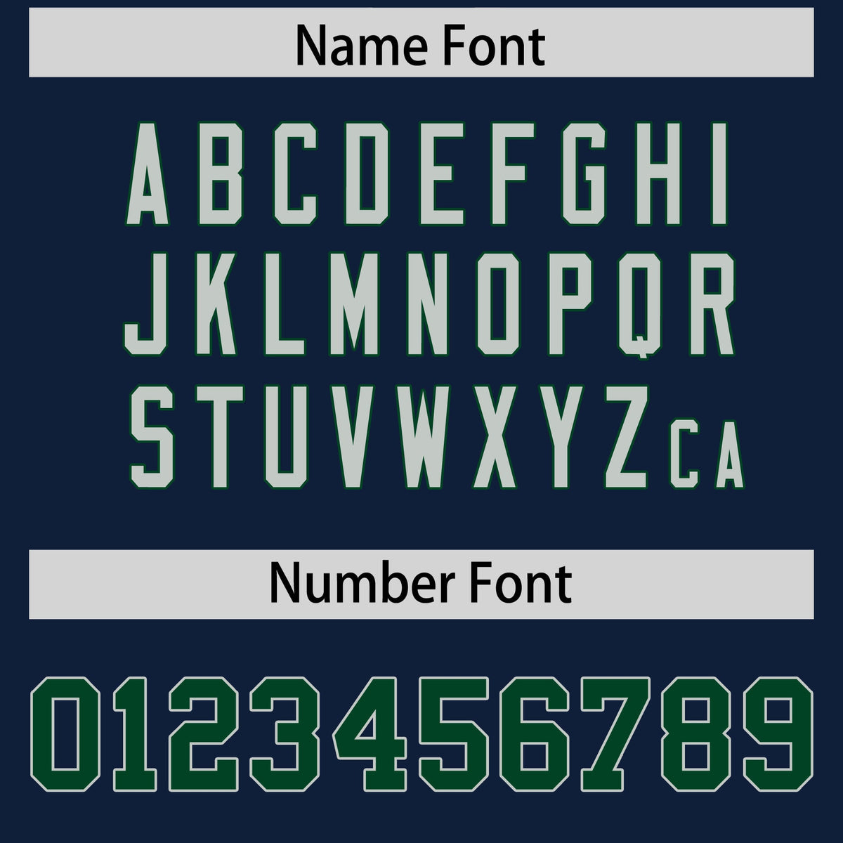 Custom Flag Football Jersey | Navy Green Color Block For Youth &amp; Men | Add Name, Number &amp; Logo | KXKSHOP