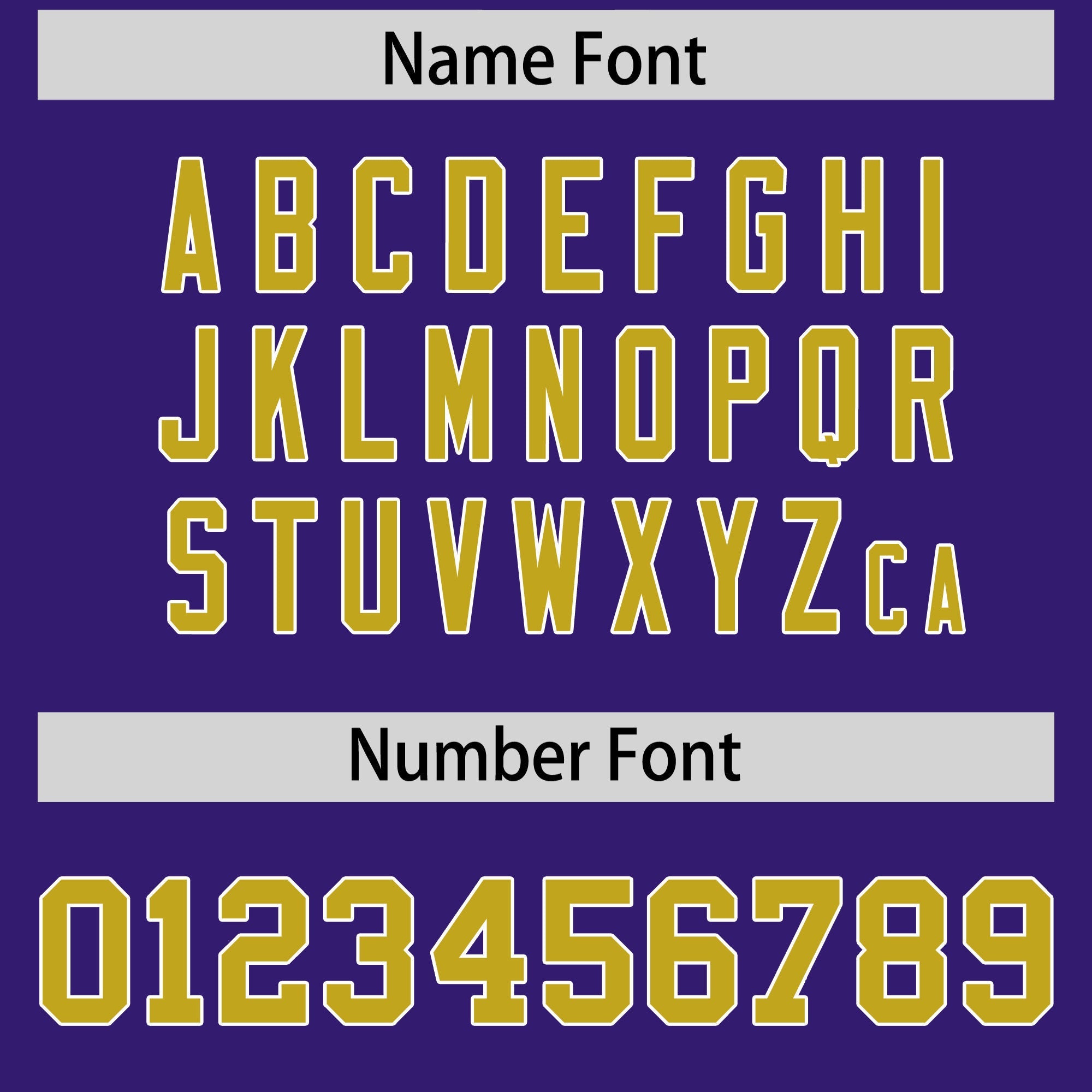 Custom Flag Football Jersey | Purple Old Gold Color Block For Youth & Men | Add Name, Number & Logo | KXKSHOP