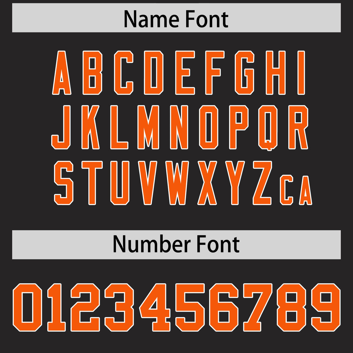 Custom Flag Football Jersey | Black Orange Color Block For Youth &amp; Men | Add Name, Number &amp; Logo | KXKSHOP