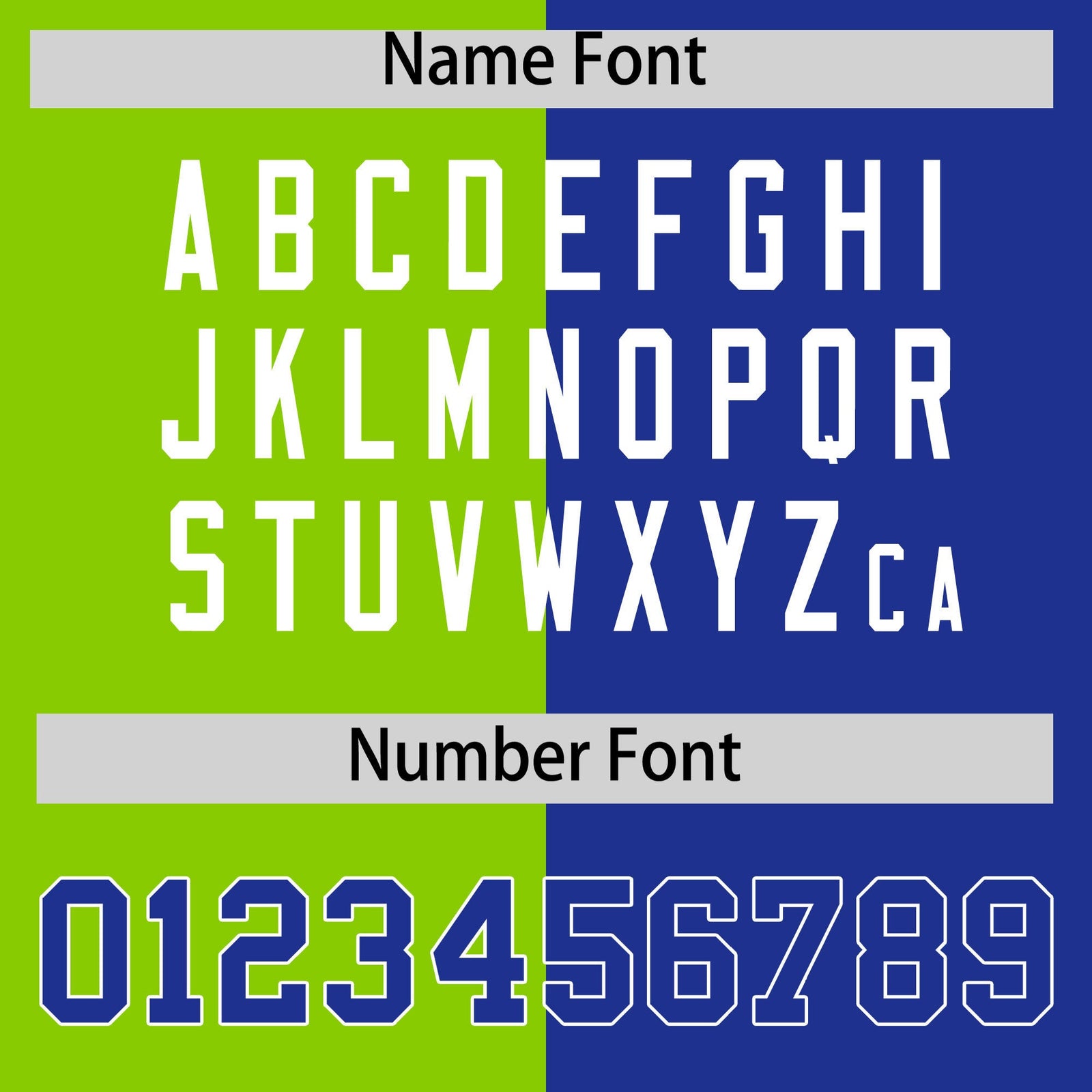 Custom Royal Neon Green Four Squares Design Performance Polo Shirt