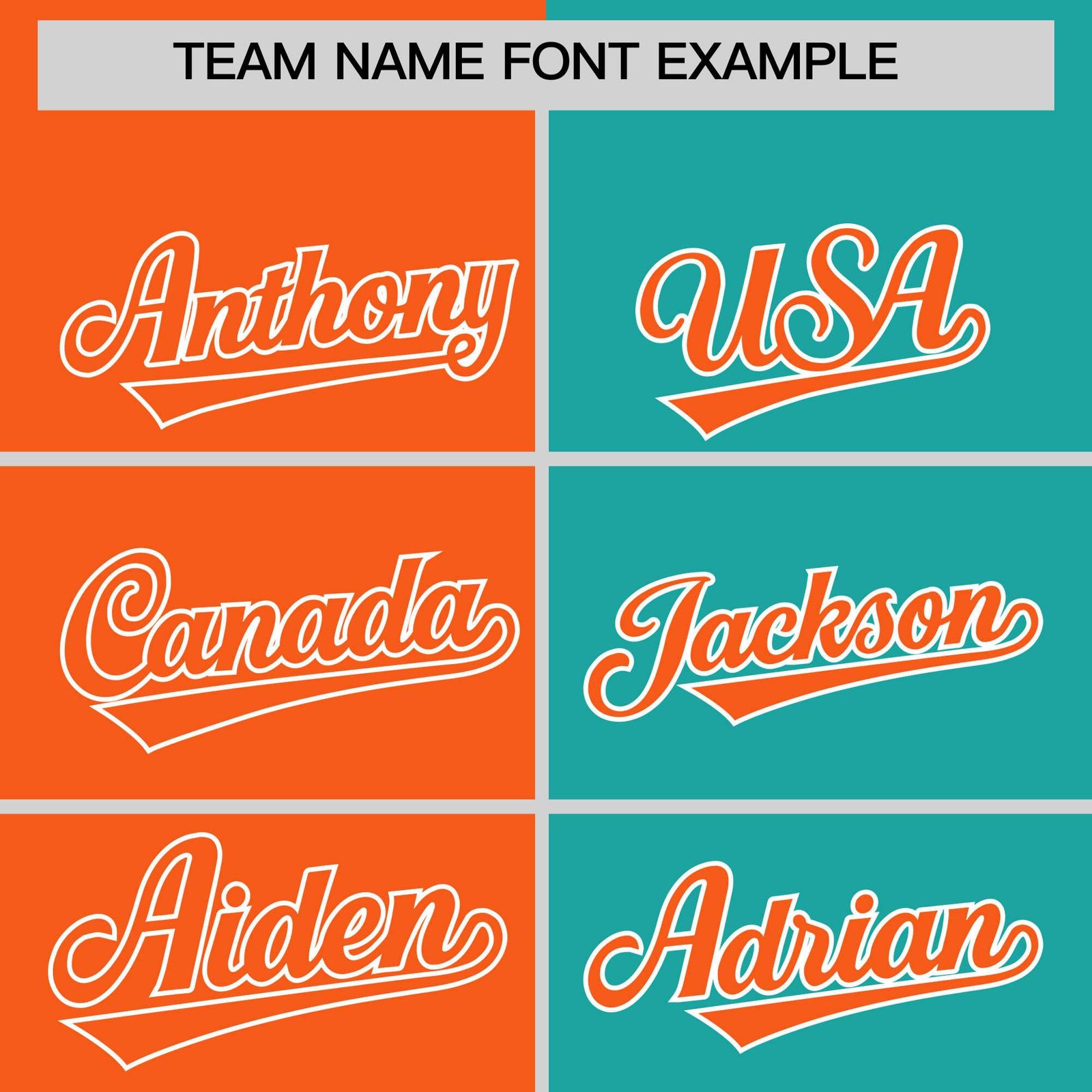 Custom Orange Aqua Four Squares Design Performance Polo Shirt