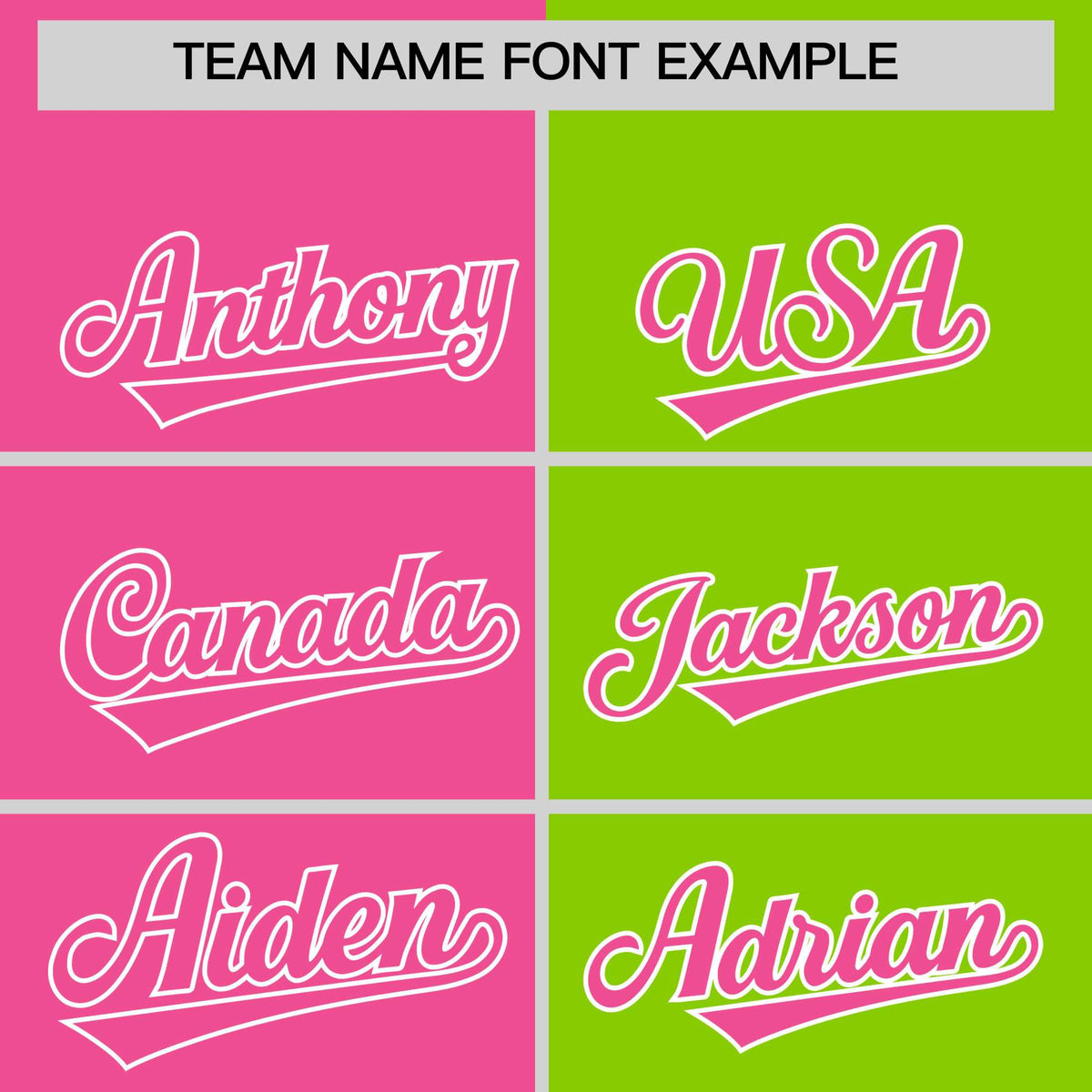 Custom Pink Neon Green Four Squares Design Performance Polo Shirt