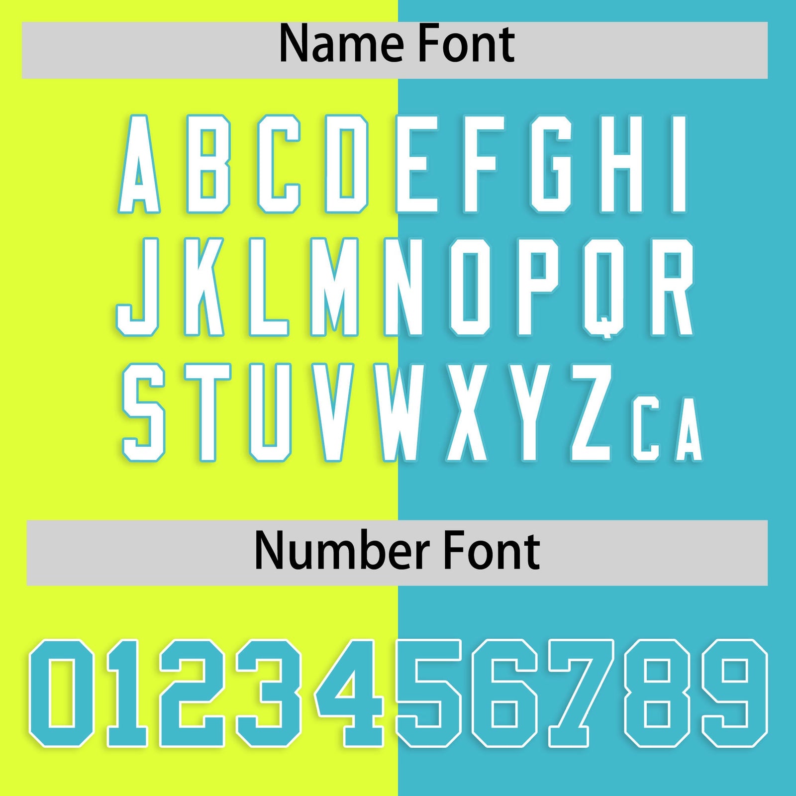 Custom Sky Blue Fluorescent Green Four Squares Design Performance Polo Shirt