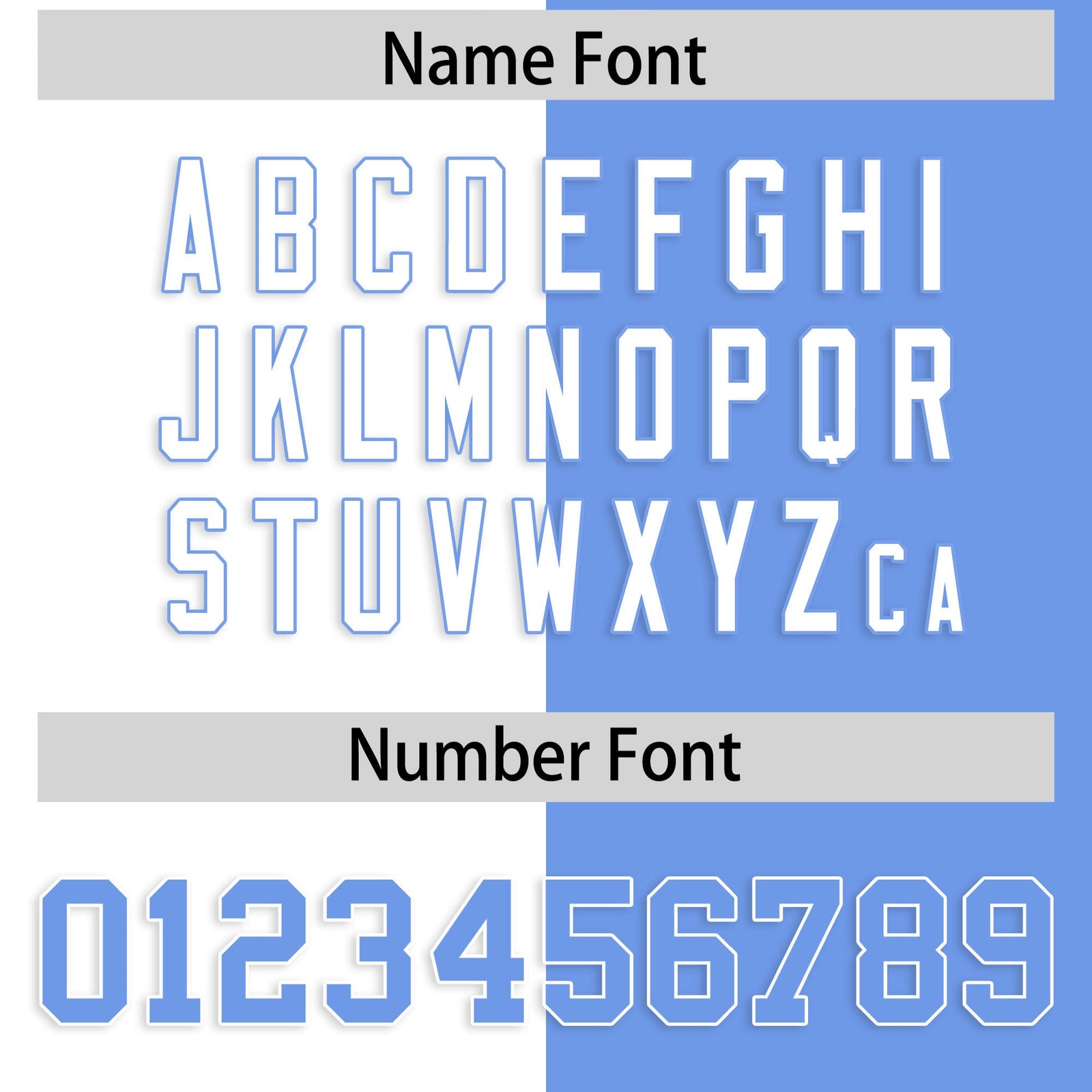 Custom Light Blue White Four Squares Design Performance Polo Shirt