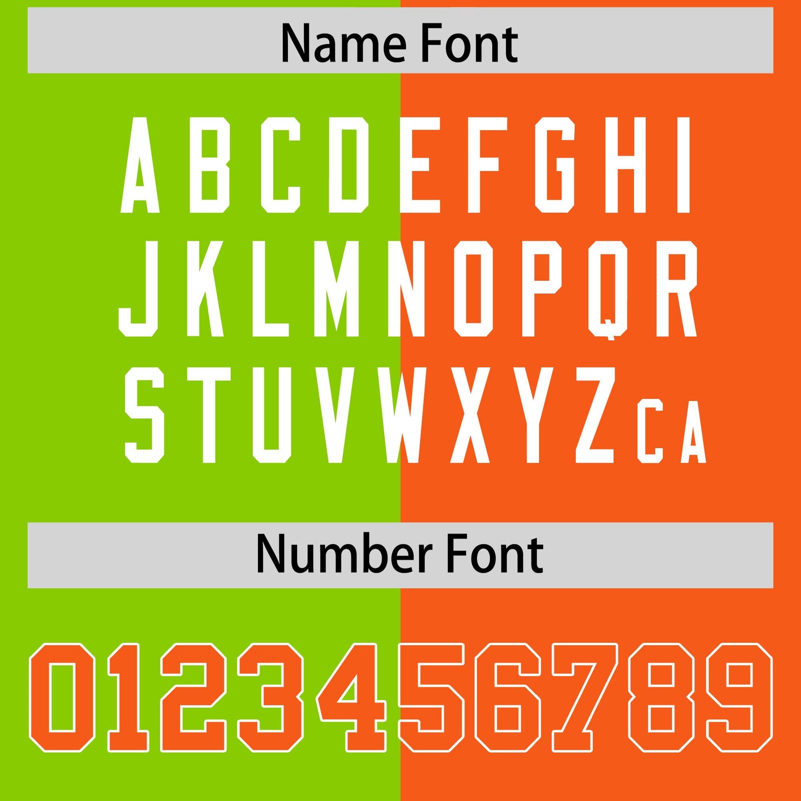 Custom Orange Neon Green Four Squares Design Performance Polo Shirt