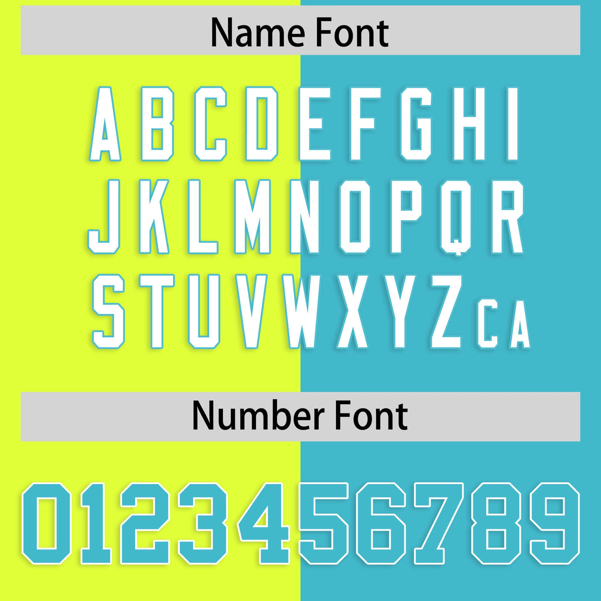 Custom Sky Blue Fluorescent Green Four Squares Design Performance Polo Shirt