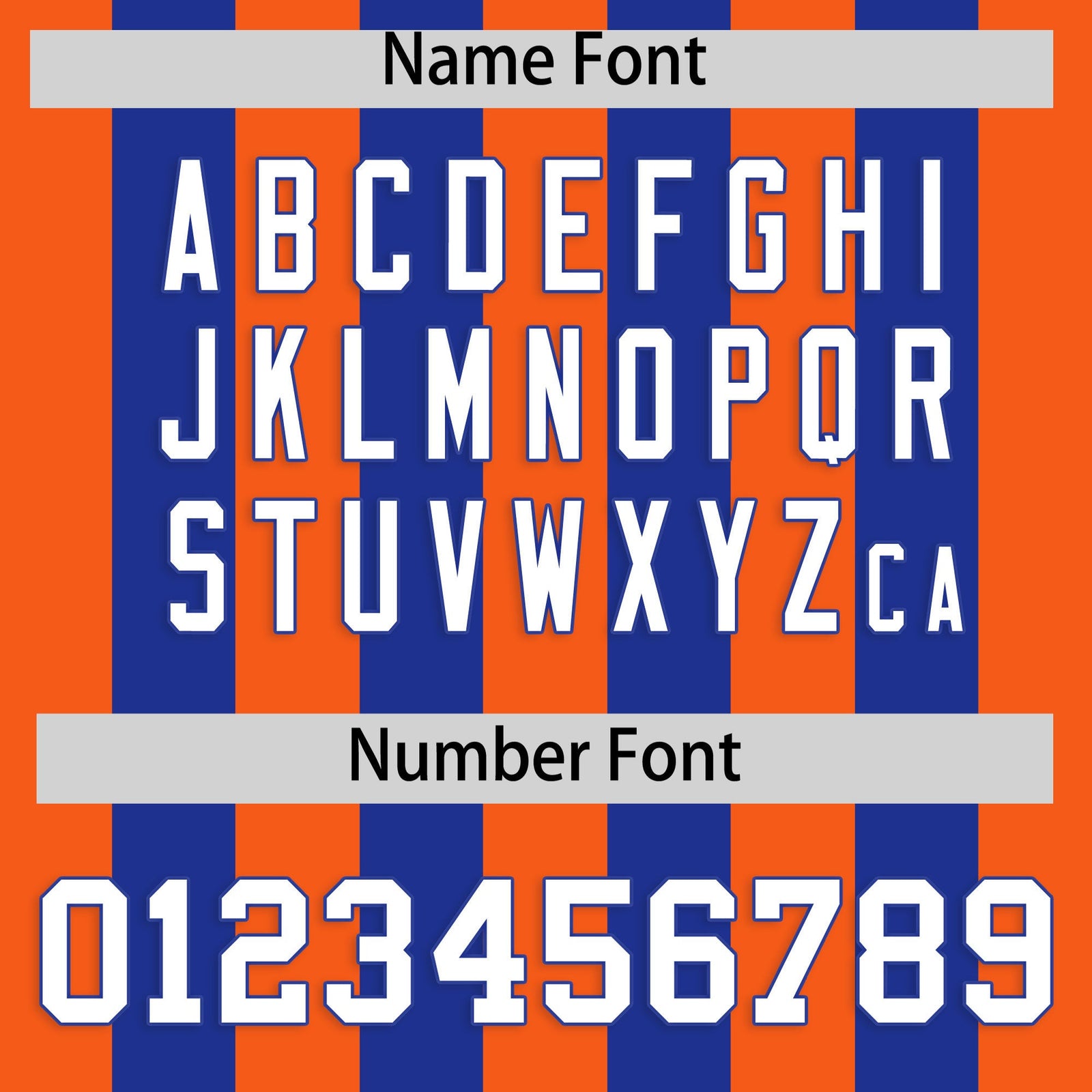 Custom Royal Orange Vertical Stripes Design Performance Polo Shirt