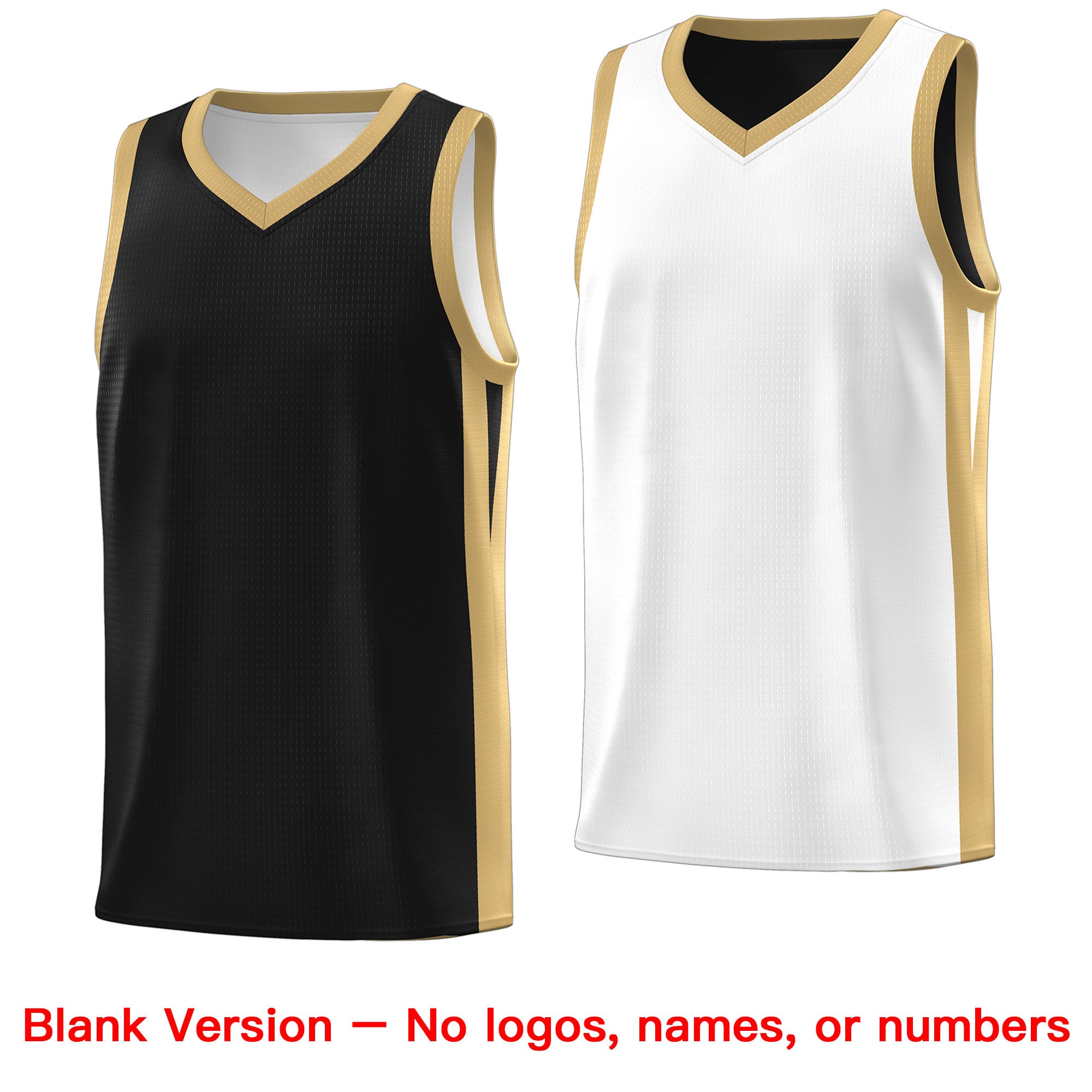 Custom Black White Double Side Sets Men Basketball Jersey