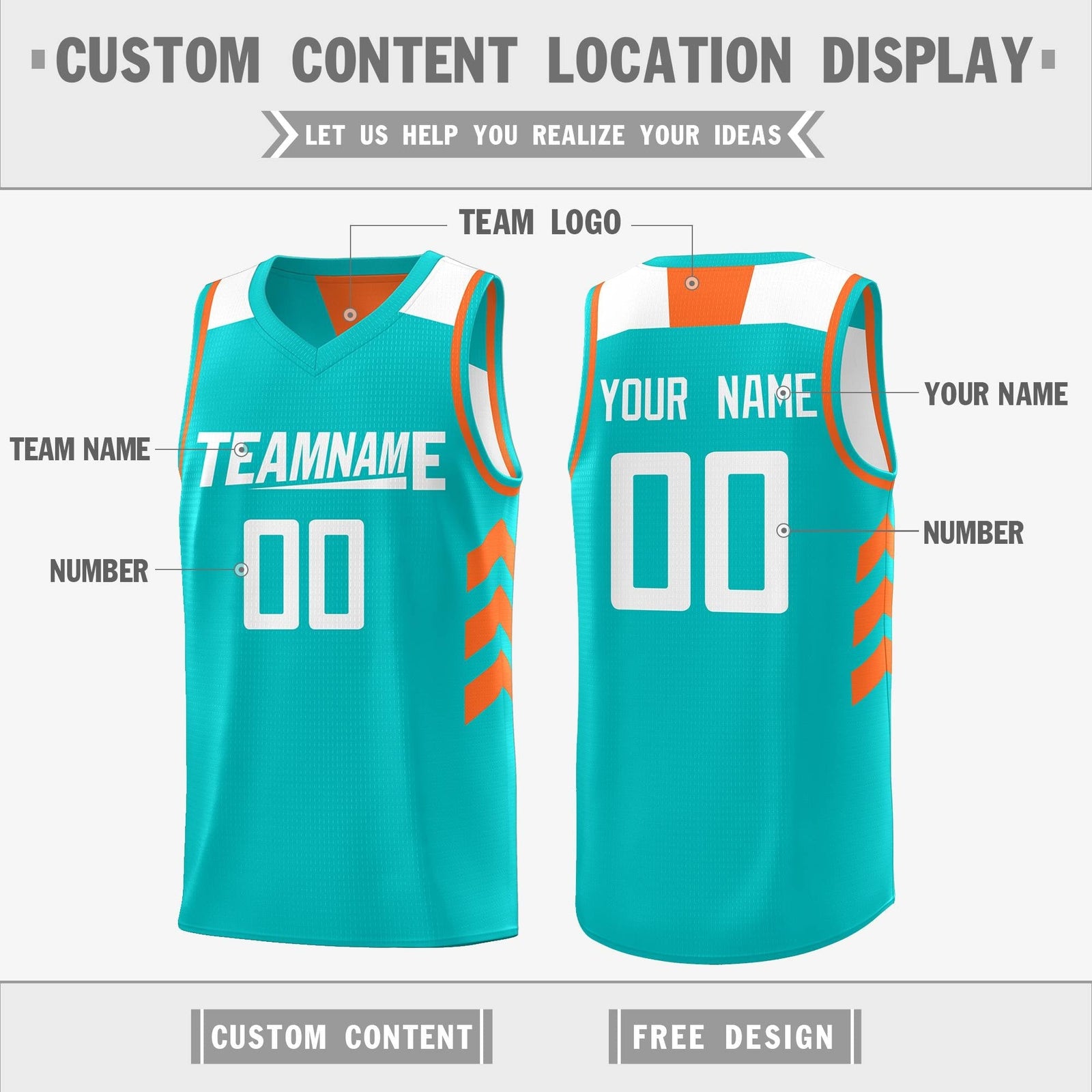 Custom Aqua White Reversible Double Side Tops Basketball Jersey