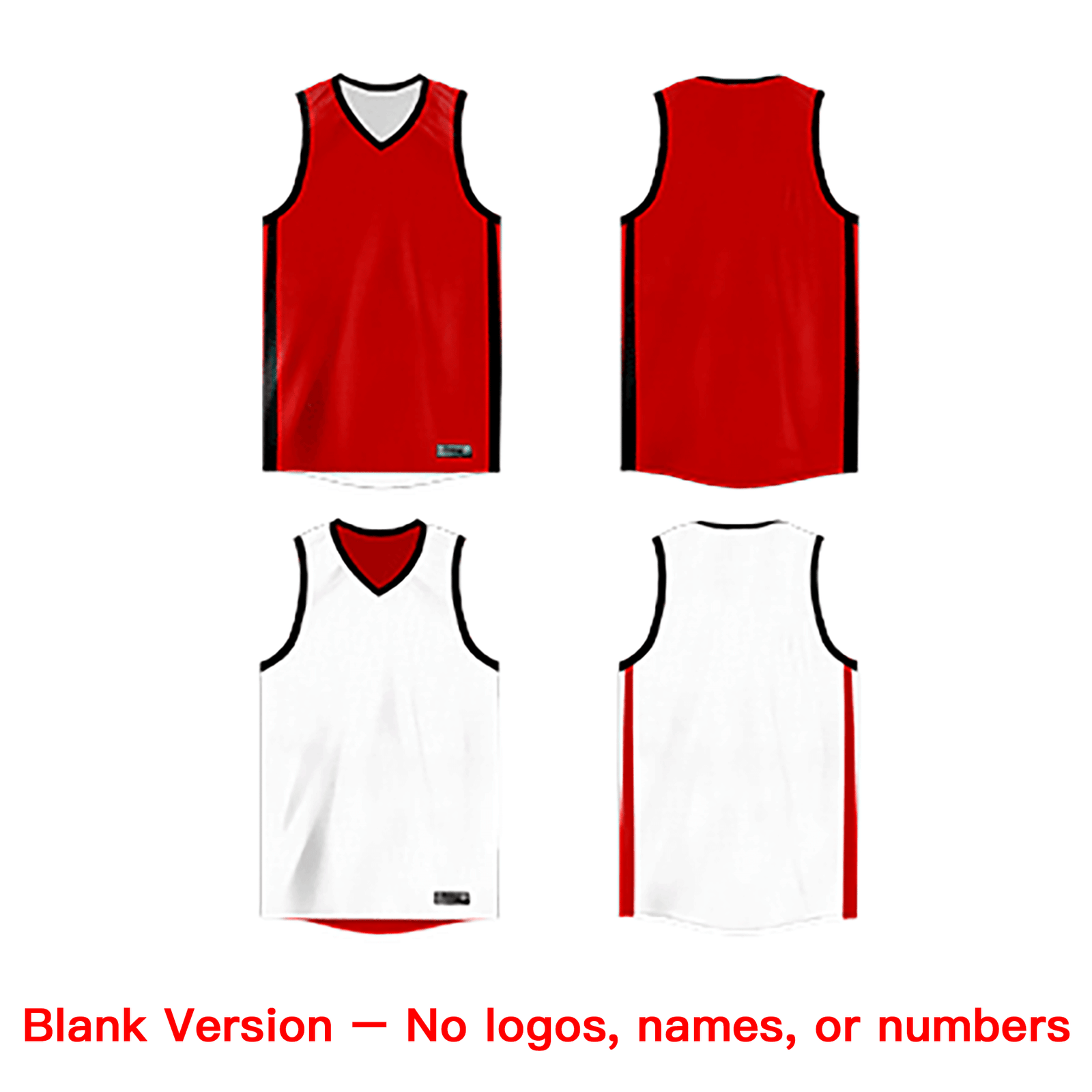 Custom  Reversible Mesh Basketball Jersey Personalized Double Side Tops