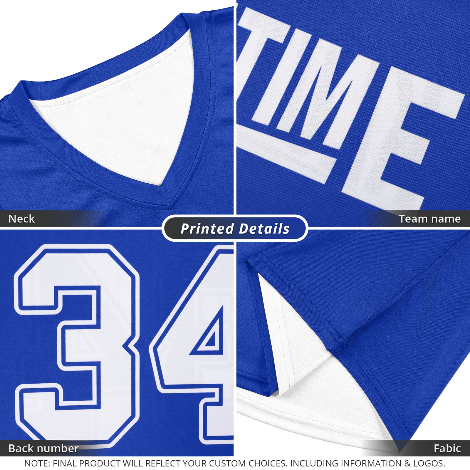 Custom Royal White Double Side Sets Design Sportswear Basketball Jersey