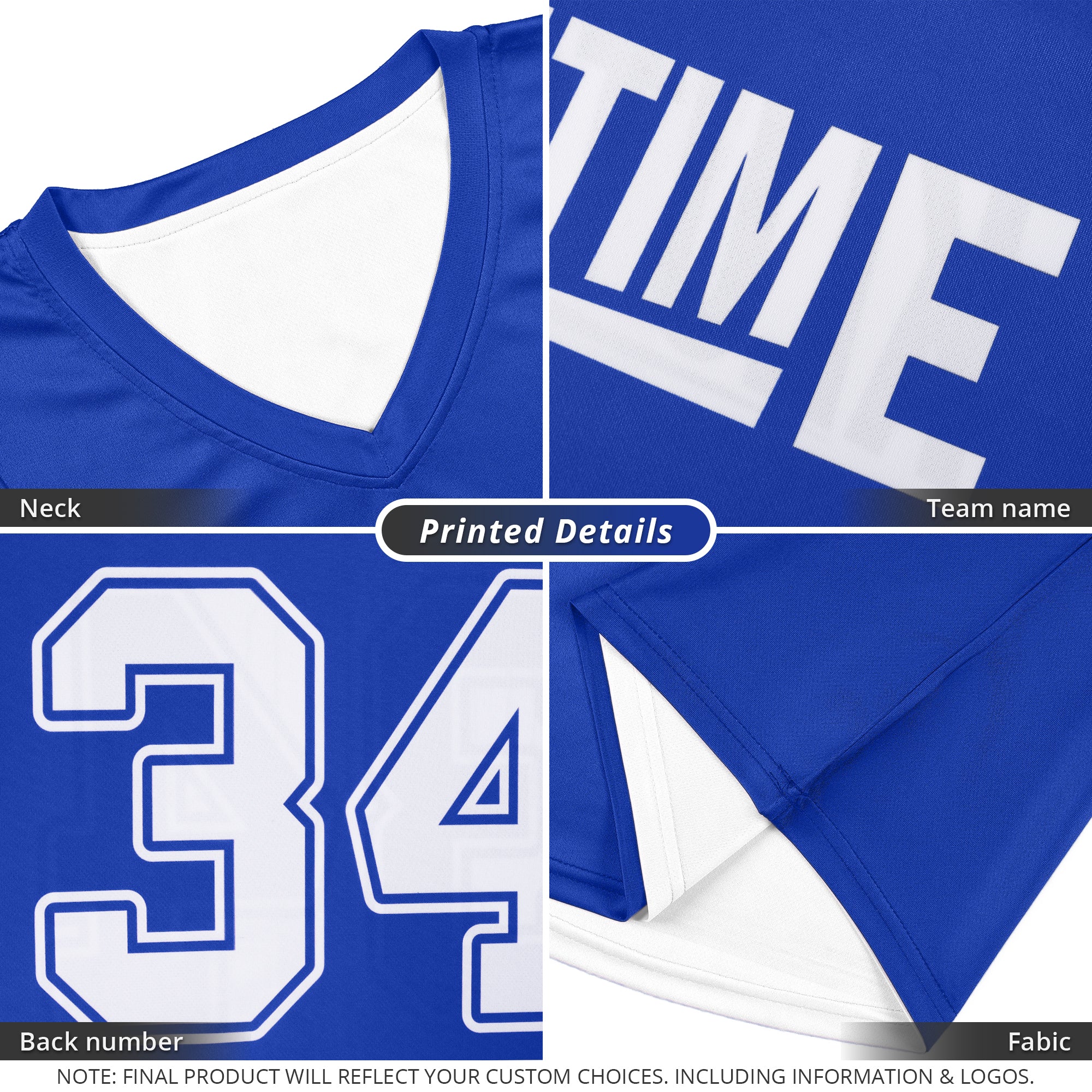 Custom Royal White Double Side Sets Design Sportswear Basketball Jersey