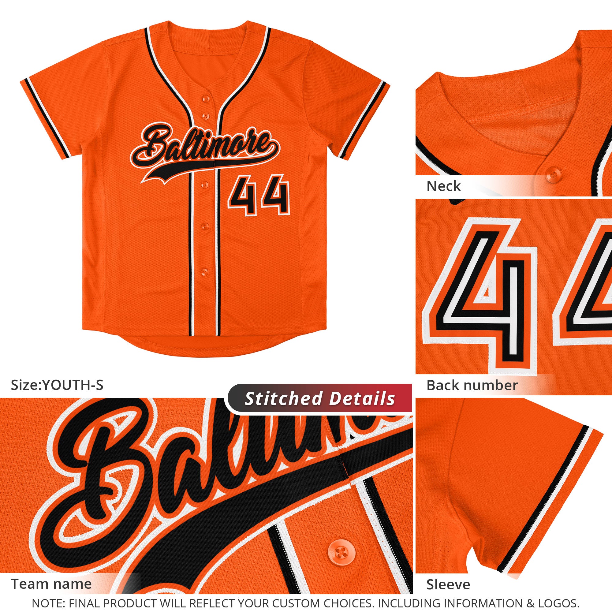 Custom Yellow Royal-White Classic Style Authentic Baseball Jersey
