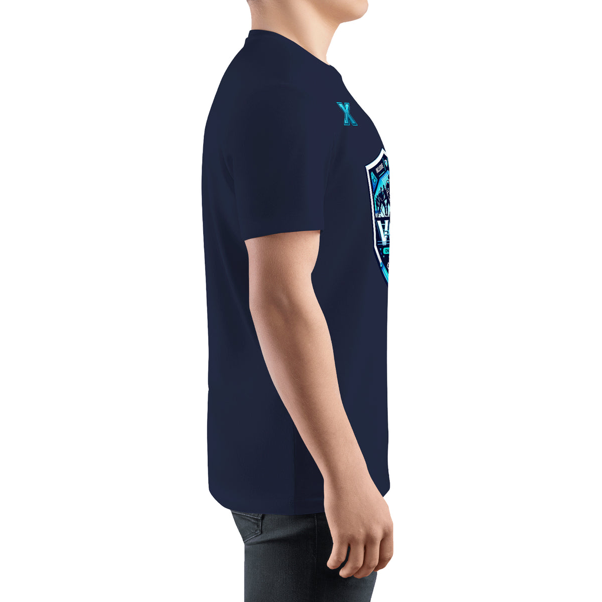 VVHL S10 Custom Navy Navy-White Crew neck T-Shirts