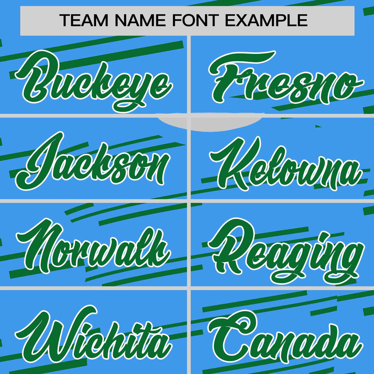 Custom Powder Blue Kelly Green Personalized Slanting Line Graffiti Pattern Performance T-Shirt