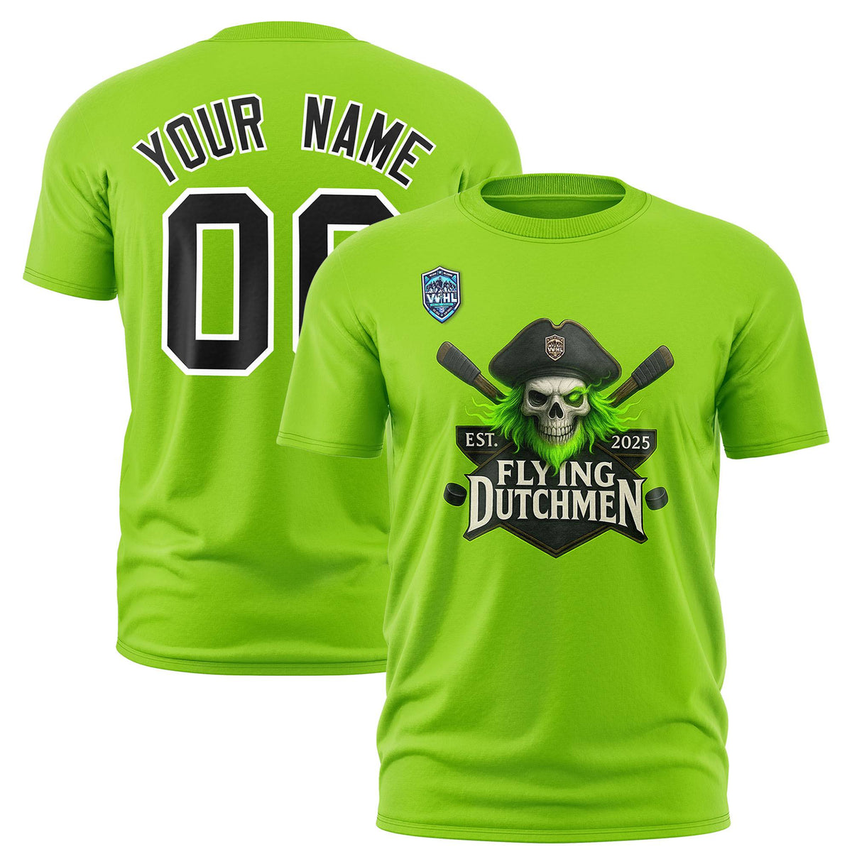 VVHL Neon Green Black-White S7-Flying-Dutchmen T-Shirt