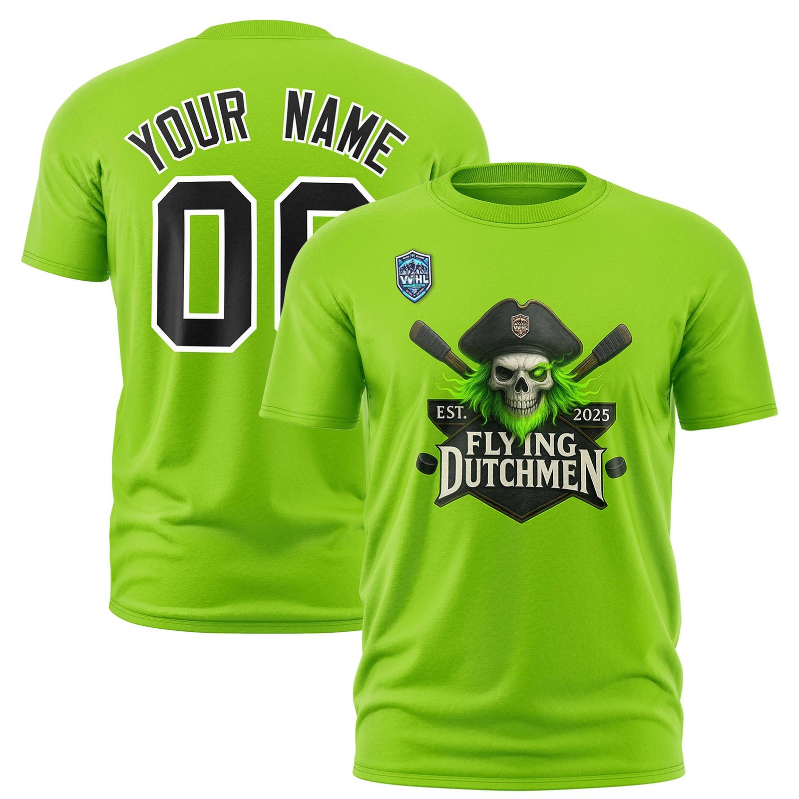 VVHL Neon Green Black-White S7-Flying-Dutchmen T-Shirt