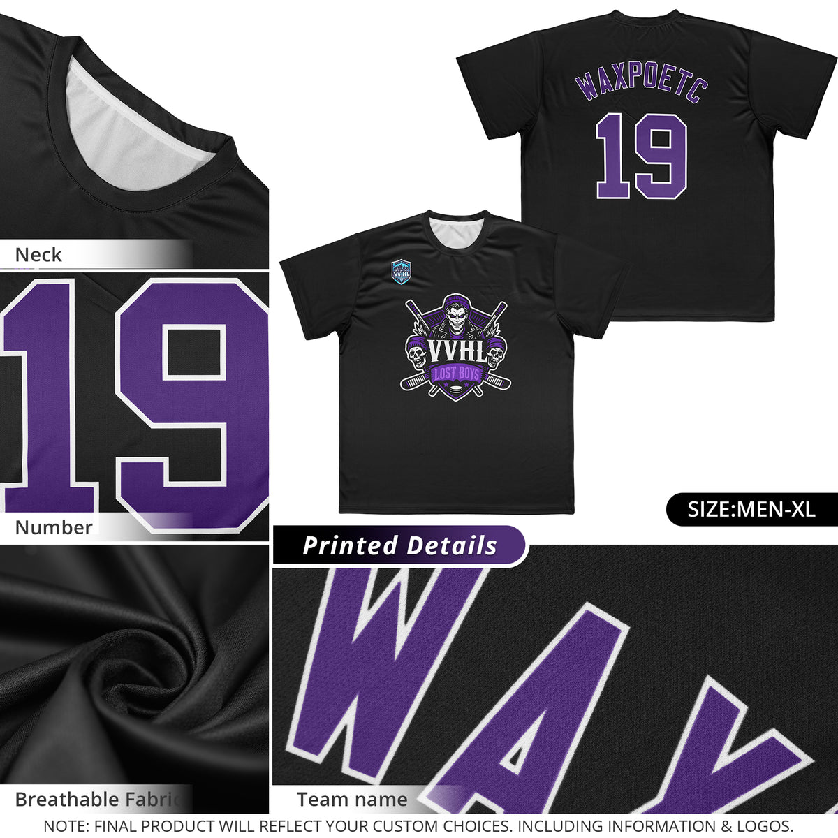 VVHL Black Purple-White S7-lost-boys-1 T-Shirt