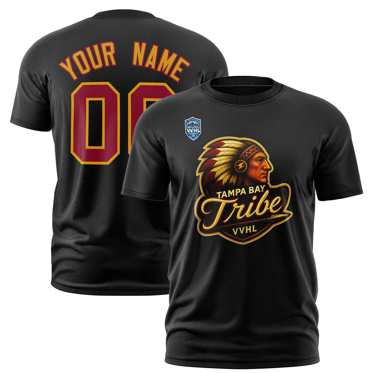 VVHL Black Crimson S7-Tampa-bay-tribe-1 T-Shirt