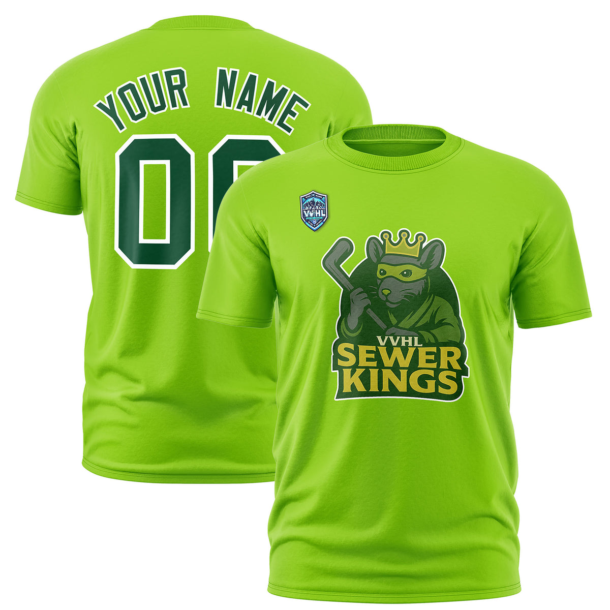 VVHL Neon Green S7-Sewer-Kings-1 T-Shirt
