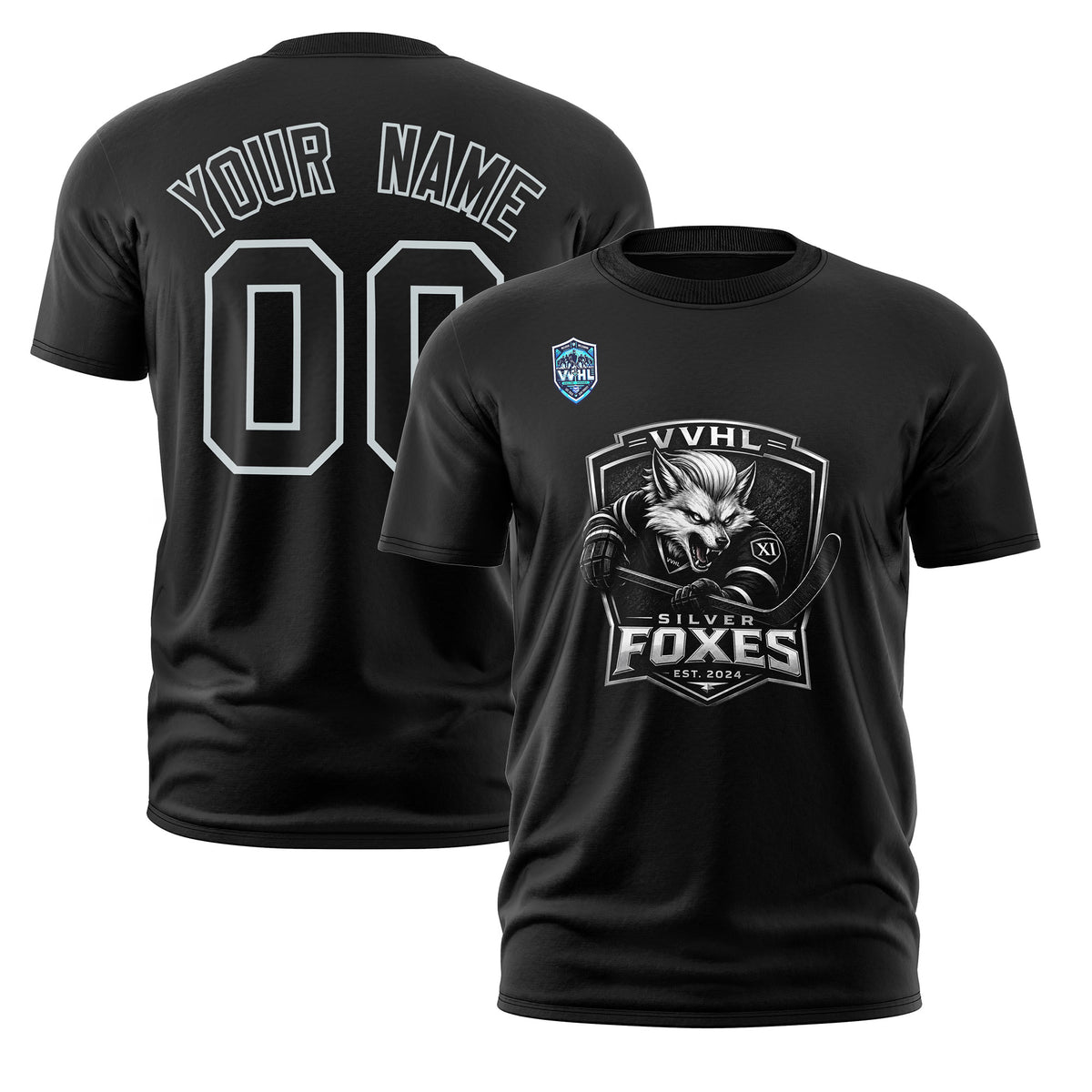 VVHL S11 Silver Fox Black T-Shirs