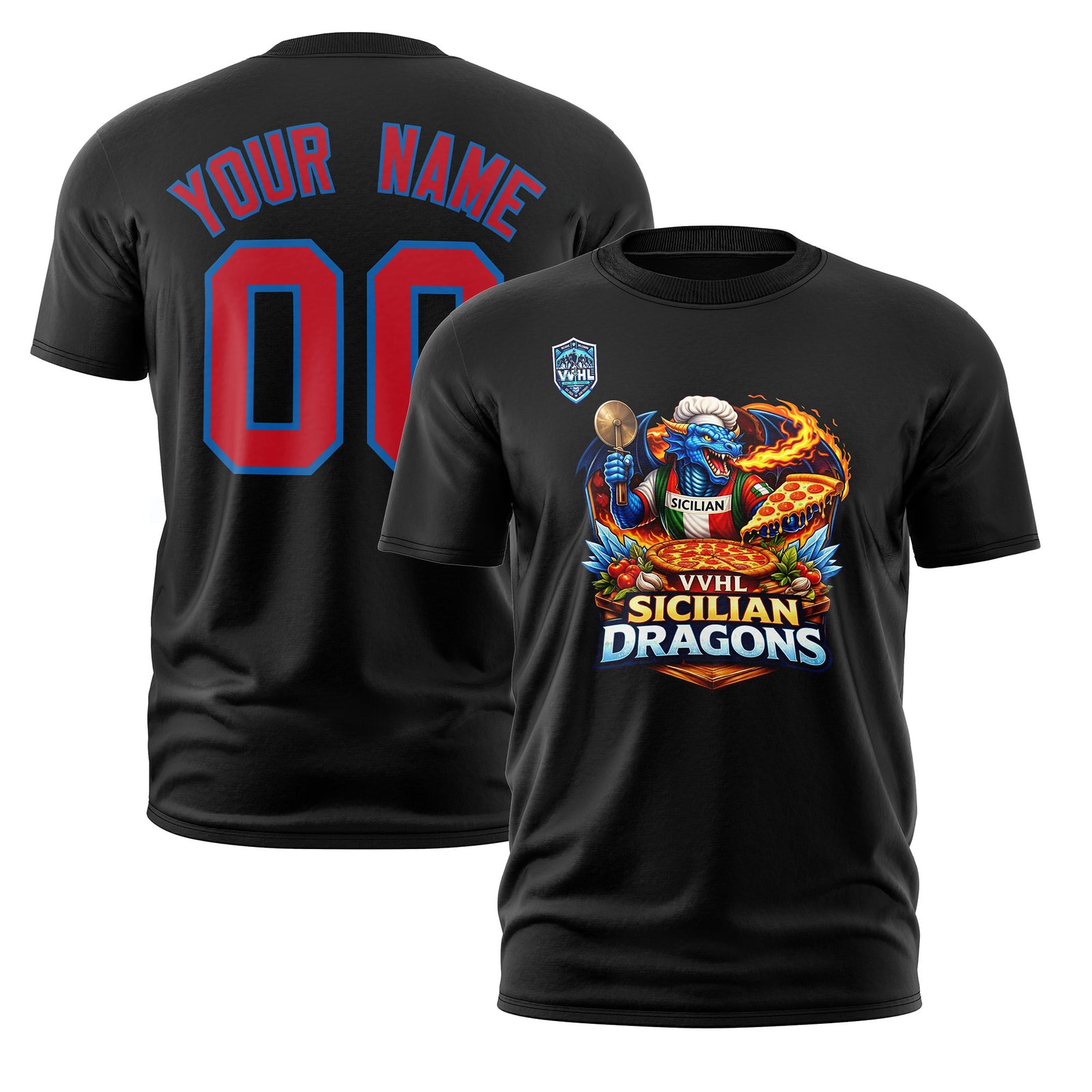 VVHL S11 Sicilian Dragons Black T-Shirs