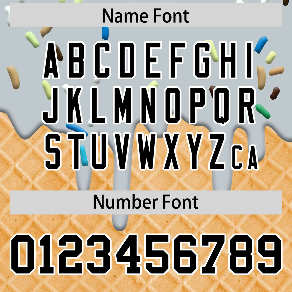 Custom Silver Ice Cream Cone Graffiti Pattern Fashion Authentic T-Shirt