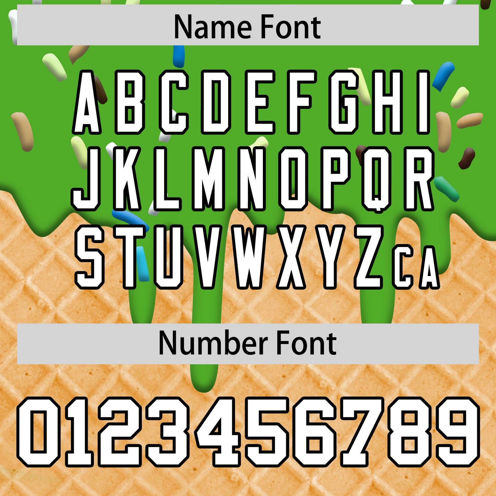 Custom Light Green Ice Cream Cone Graffiti Pattern Fashion Authentic T-Shirt