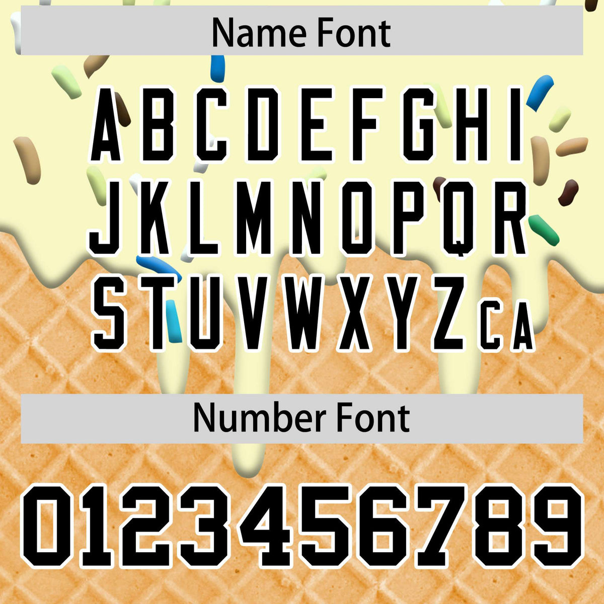 Custom Cream Ice Cream Cone Graffiti Pattern Fashion Authentic T-Shirt