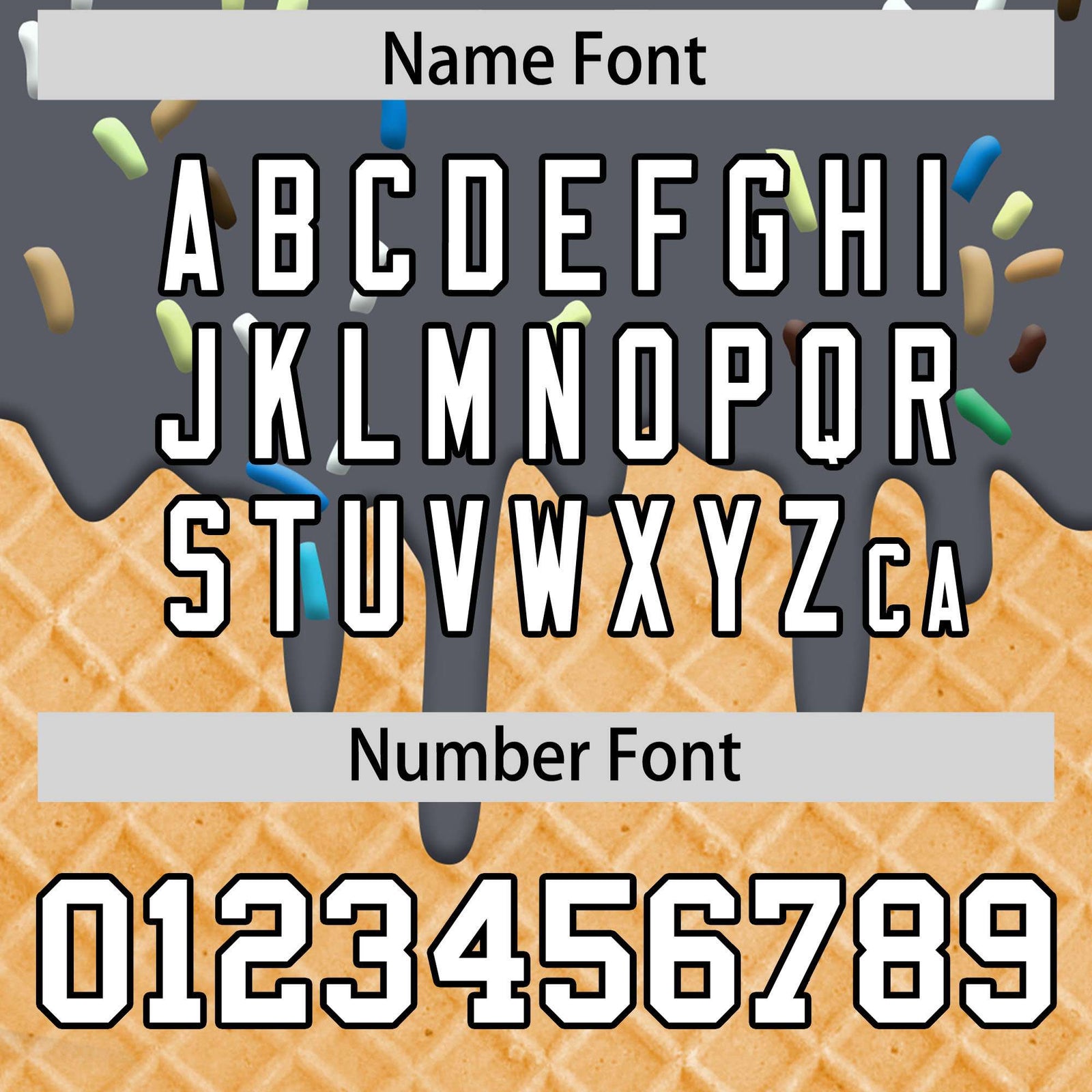 Custom Dark Gray Ice Cream Cone Graffiti Pattern Fashion Authentic T-Shirt