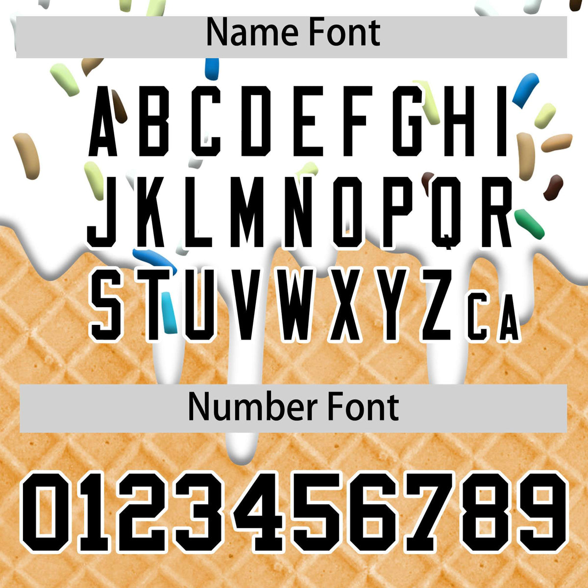 Custom White Ice Cream Cone Graffiti Pattern Fashion Authentic T-Shirt