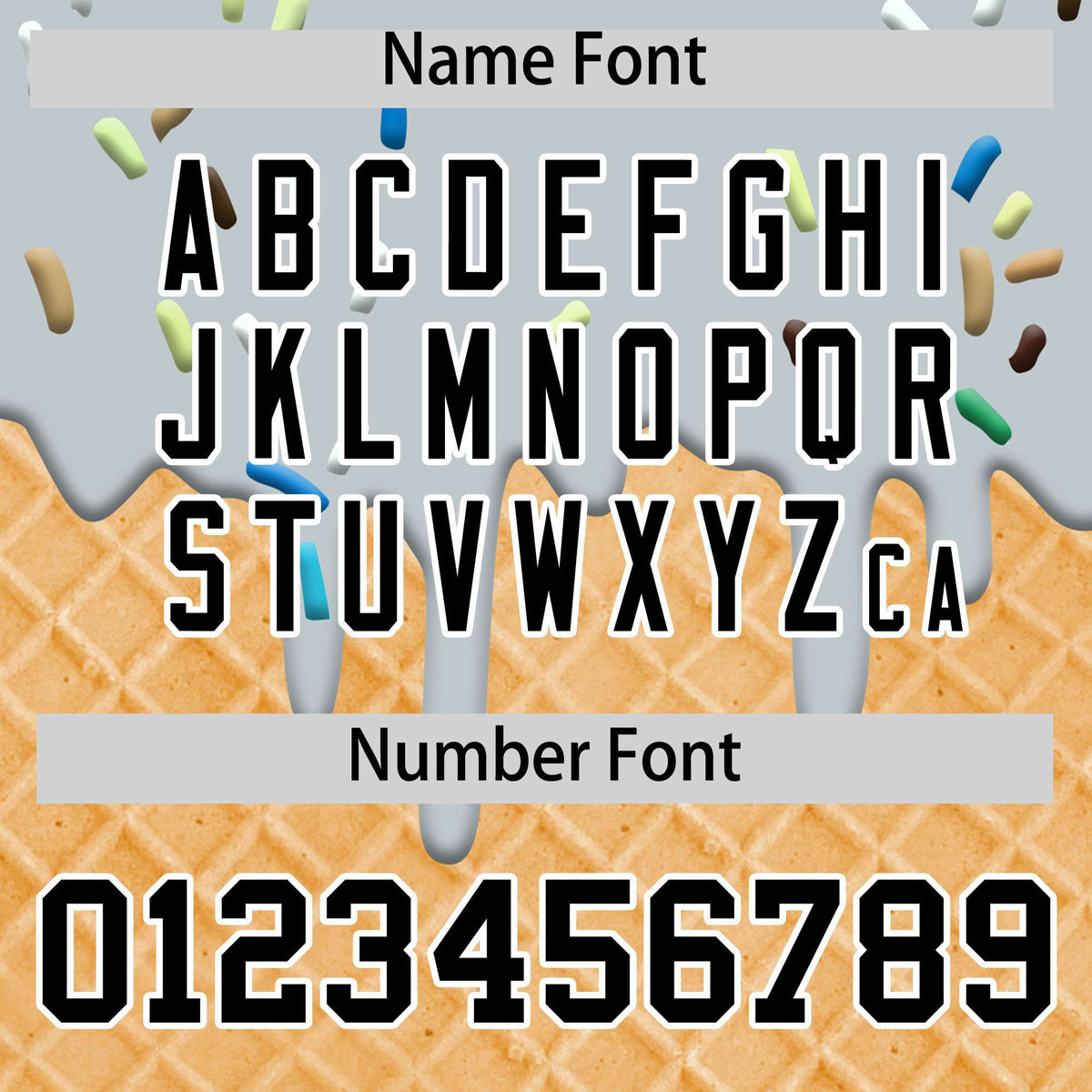 Custom Silver Ice Cream Cone Graffiti Pattern Fashion Authentic T-Shirt