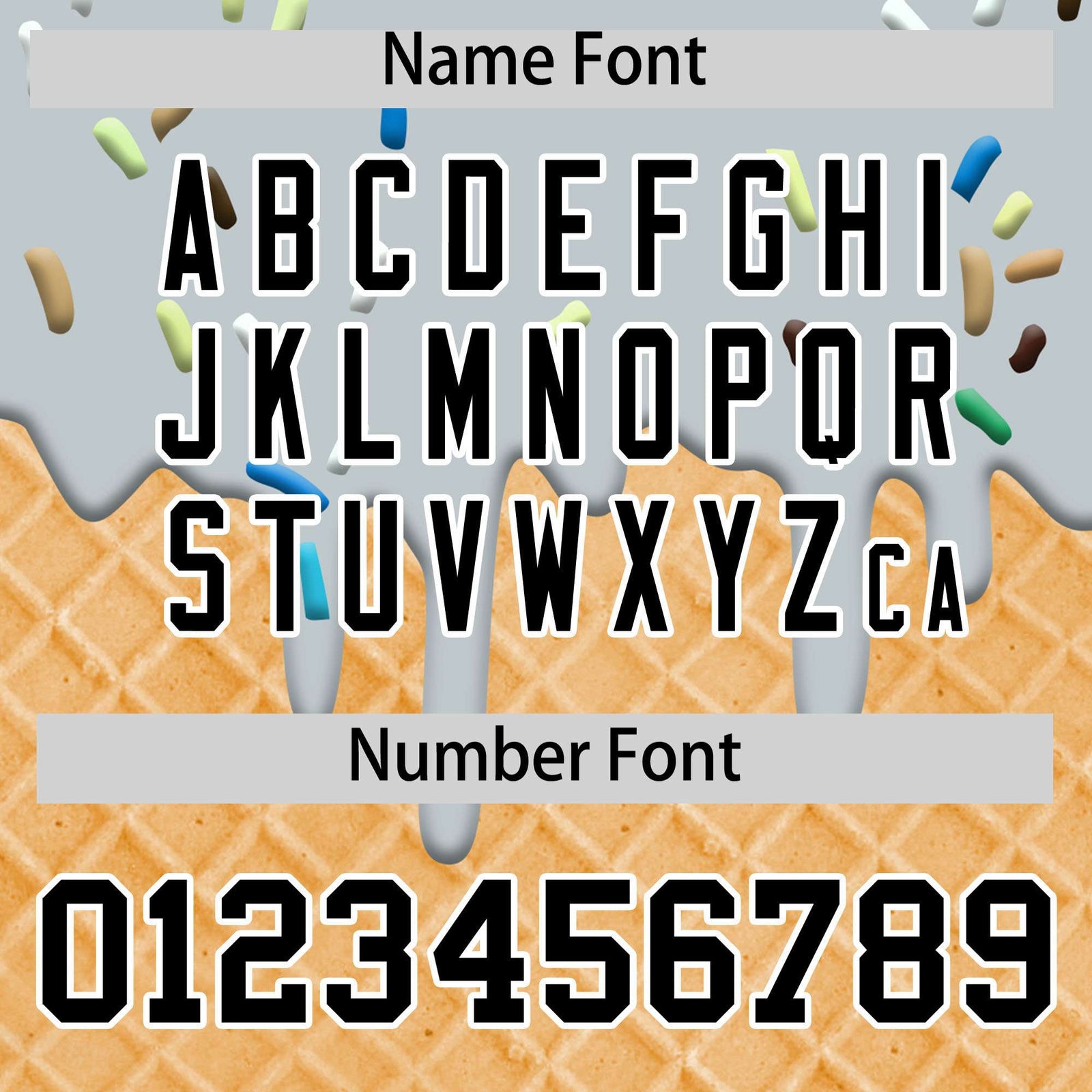 Custom Silver Ice Cream Cone Graffiti Pattern Fashion Authentic T-Shirt