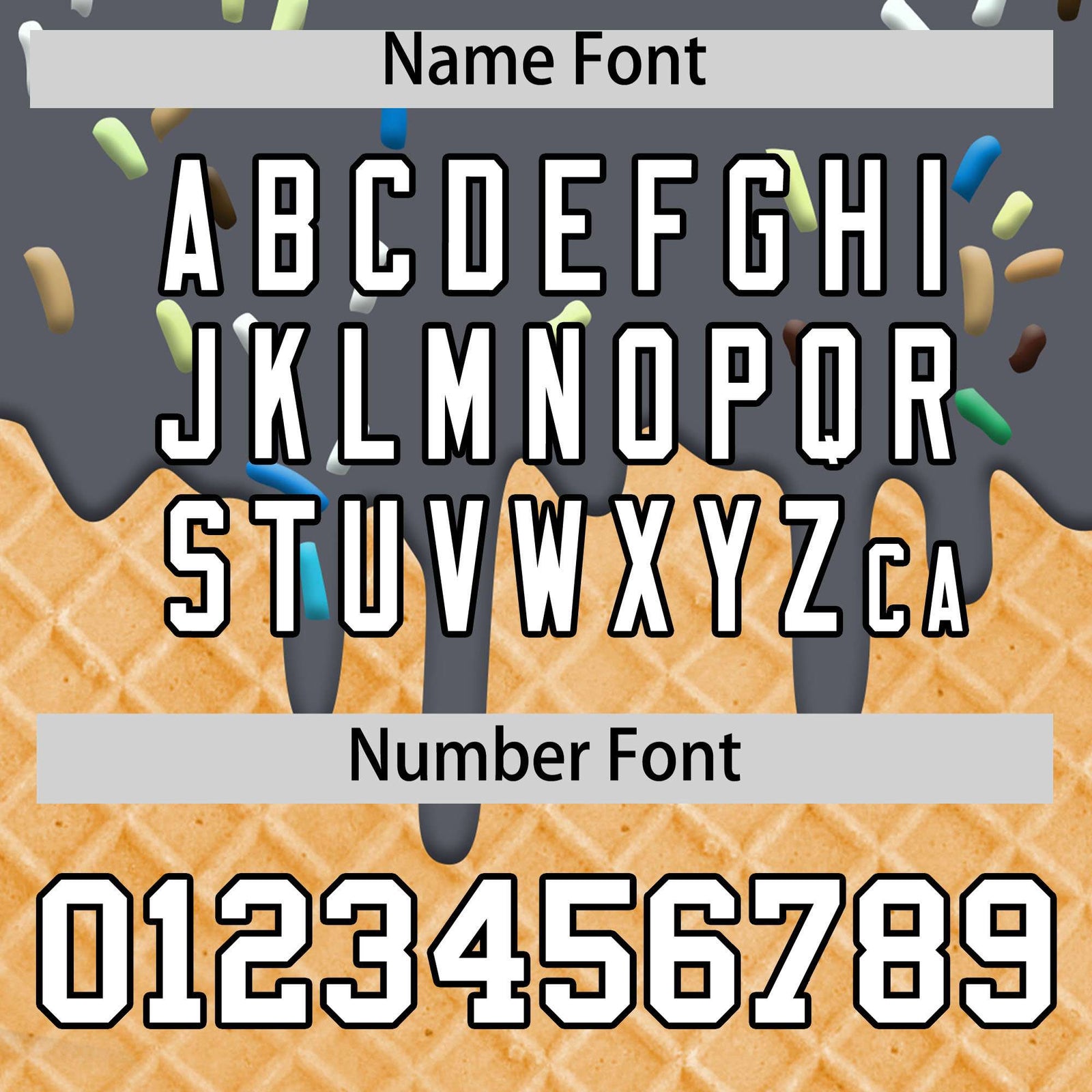 Custom Dark Gray Ice Cream Cone Graffiti Pattern Fashion Authentic T-Shirt