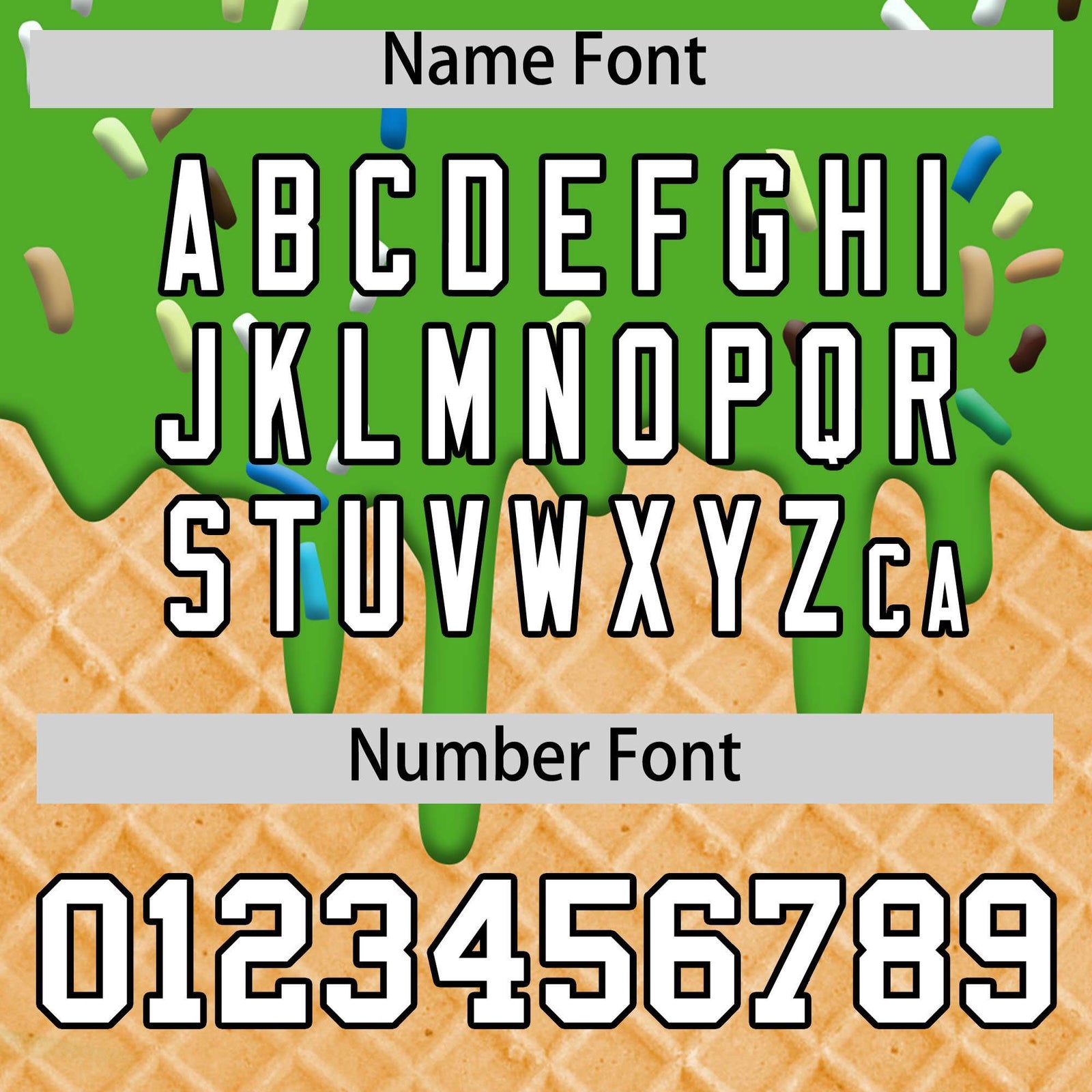 Custom Light Green Ice Cream Cone Graffiti Pattern Fashion Authentic T-Shirt