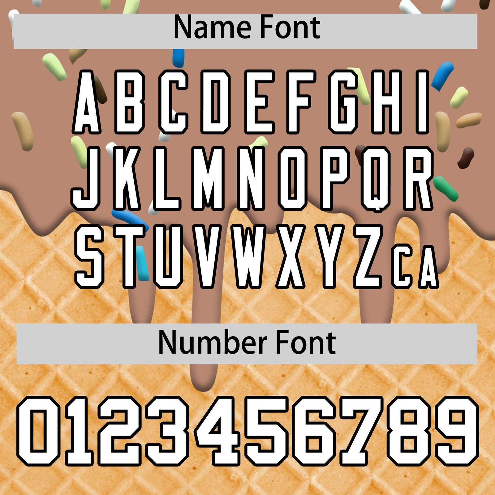 Custom Light Brown Ice Cream Cone Graffiti Pattern Fashion Authentic T-Shirt