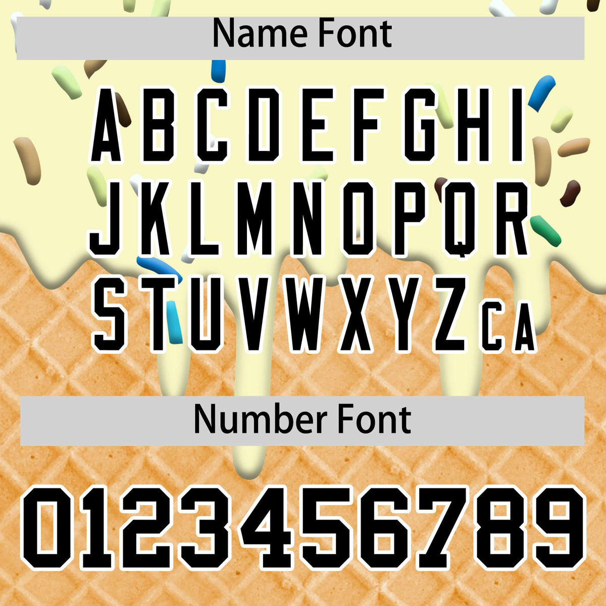 Custom Cream Ice Cream Cone Graffiti Pattern Fashion Authentic T-Shirt