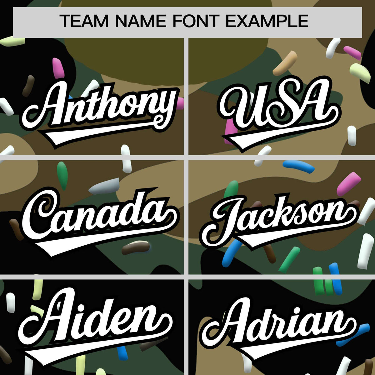 Custom Camo Ice Cream Cone Graffiti Pattern Fashion Authentic T-Shirt