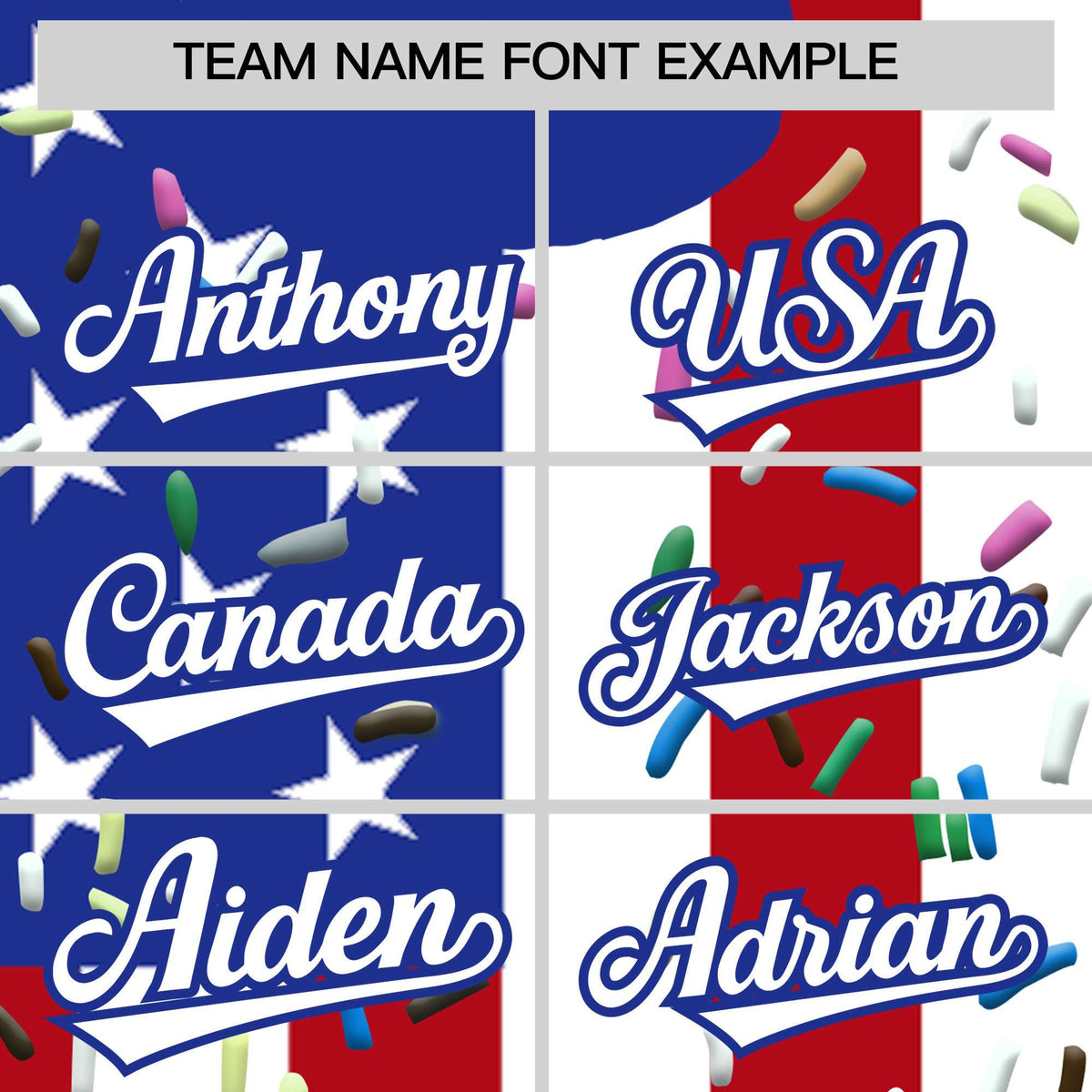 Custom American Flag Ice Cream Cone Graffiti Pattern Fashion Authentic T-Shirt