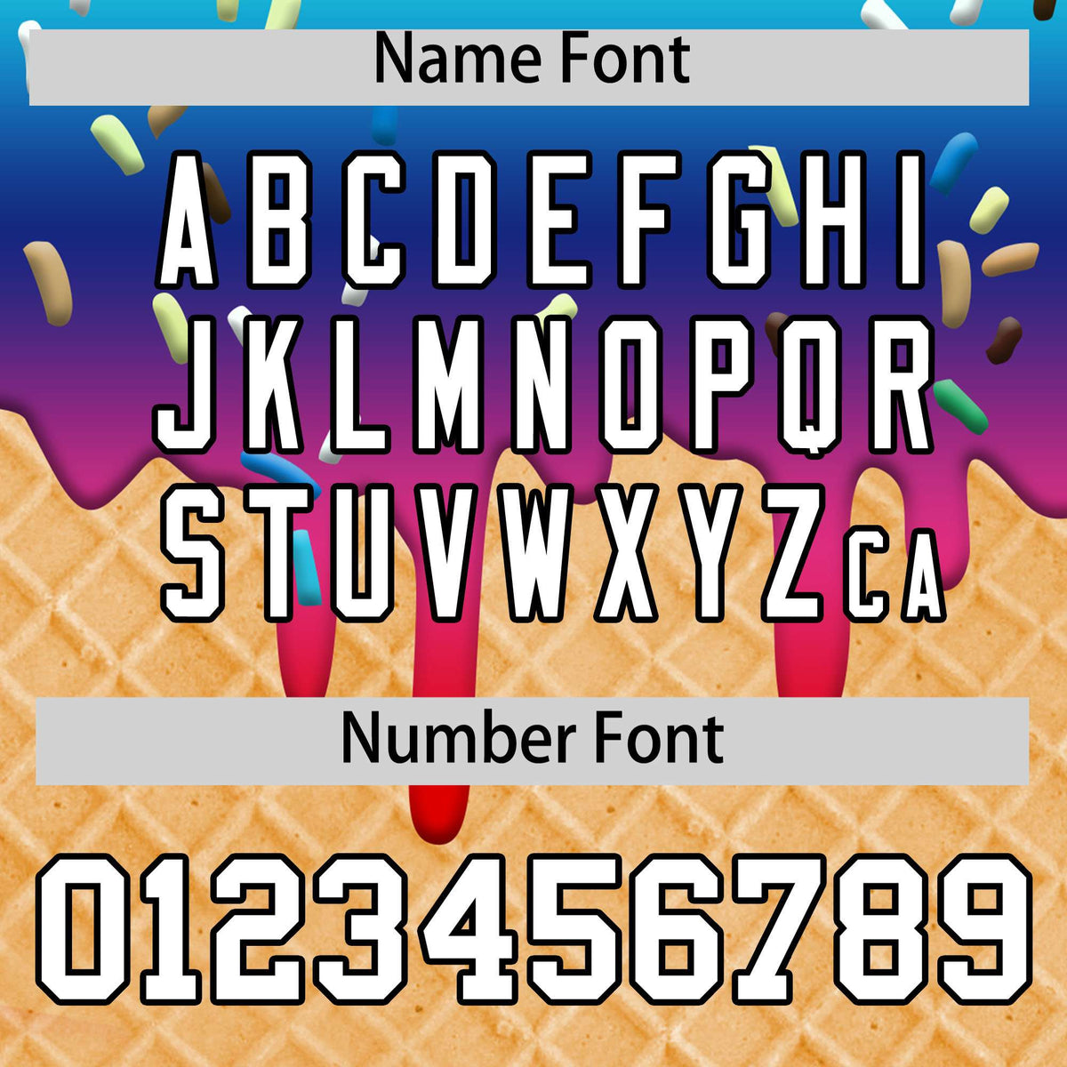 Custom Rainbow Ice Cream Cone Graffiti Pattern Fashion Authentic T-Shirt