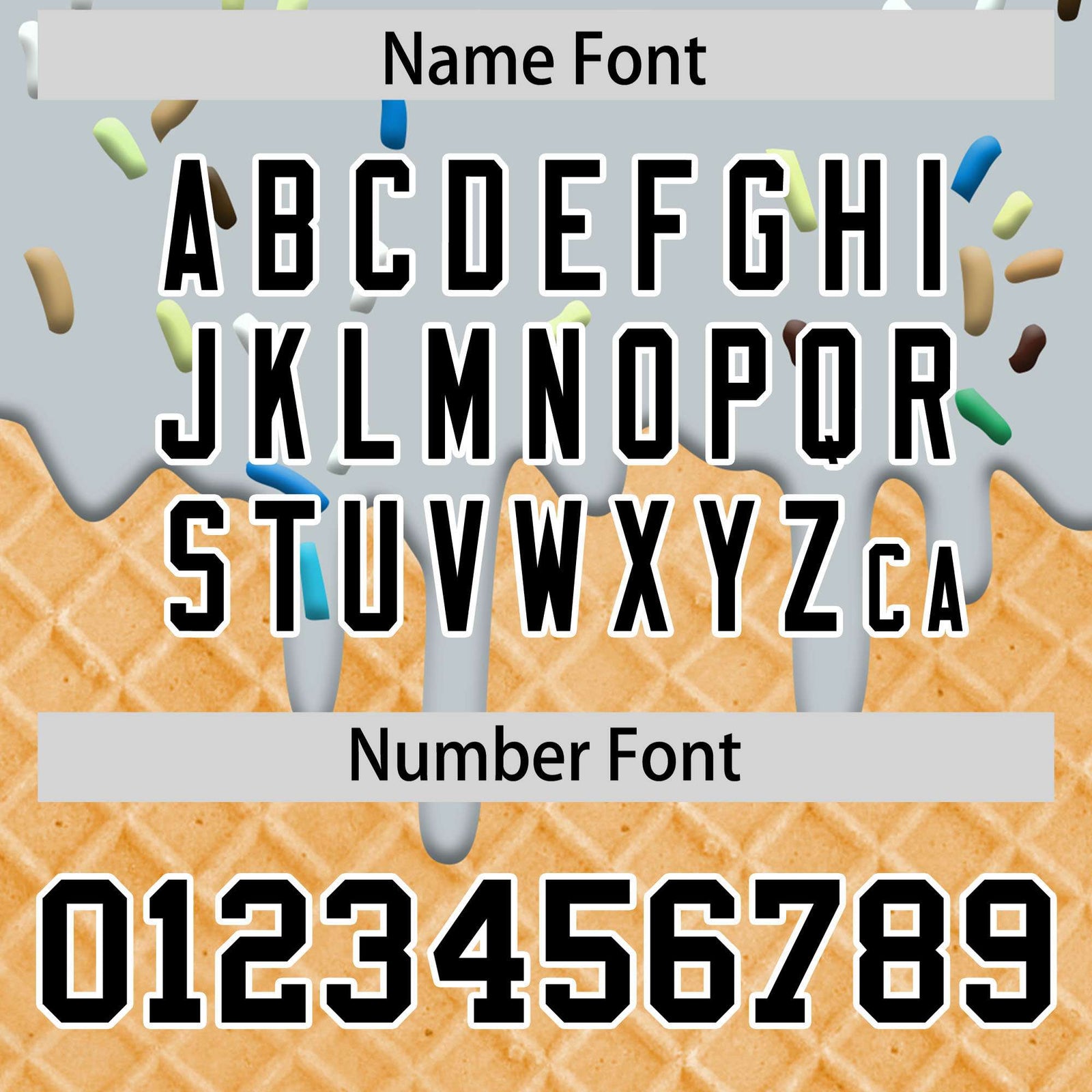 Custom Silver Ice Cream Cone Graffiti Pattern Fashion Authentic T-Shirt