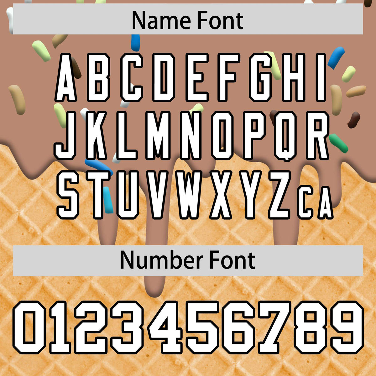 Custom Light Brown Ice Cream Cone Graffiti Pattern Fashion Authentic T-Shirt